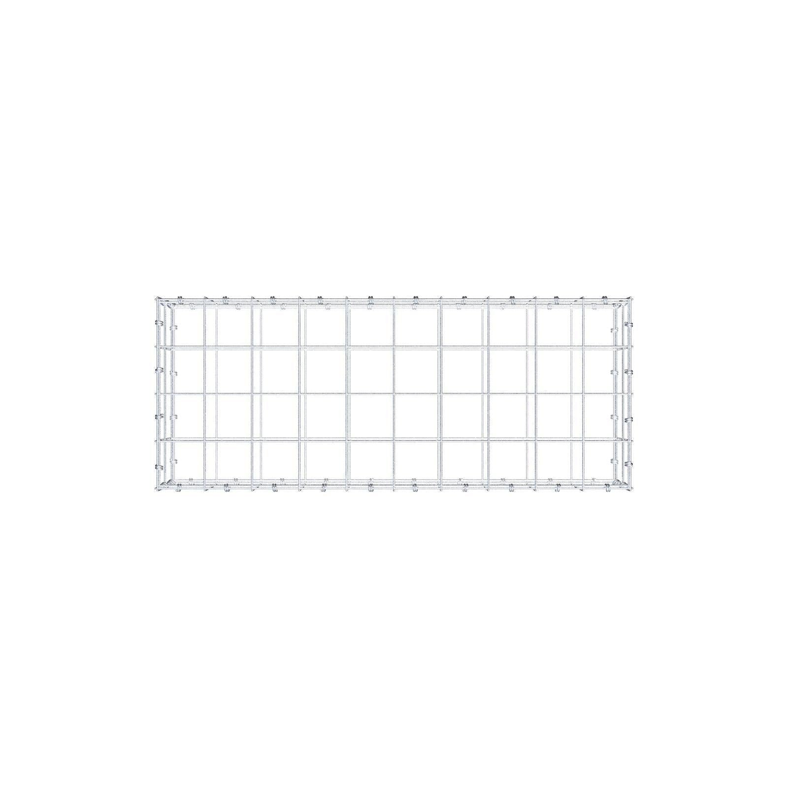 Gabbione 100 cm x 20 cm x 40 cm (L x H x P), maglia 10 x 10 cm, anello a spirale