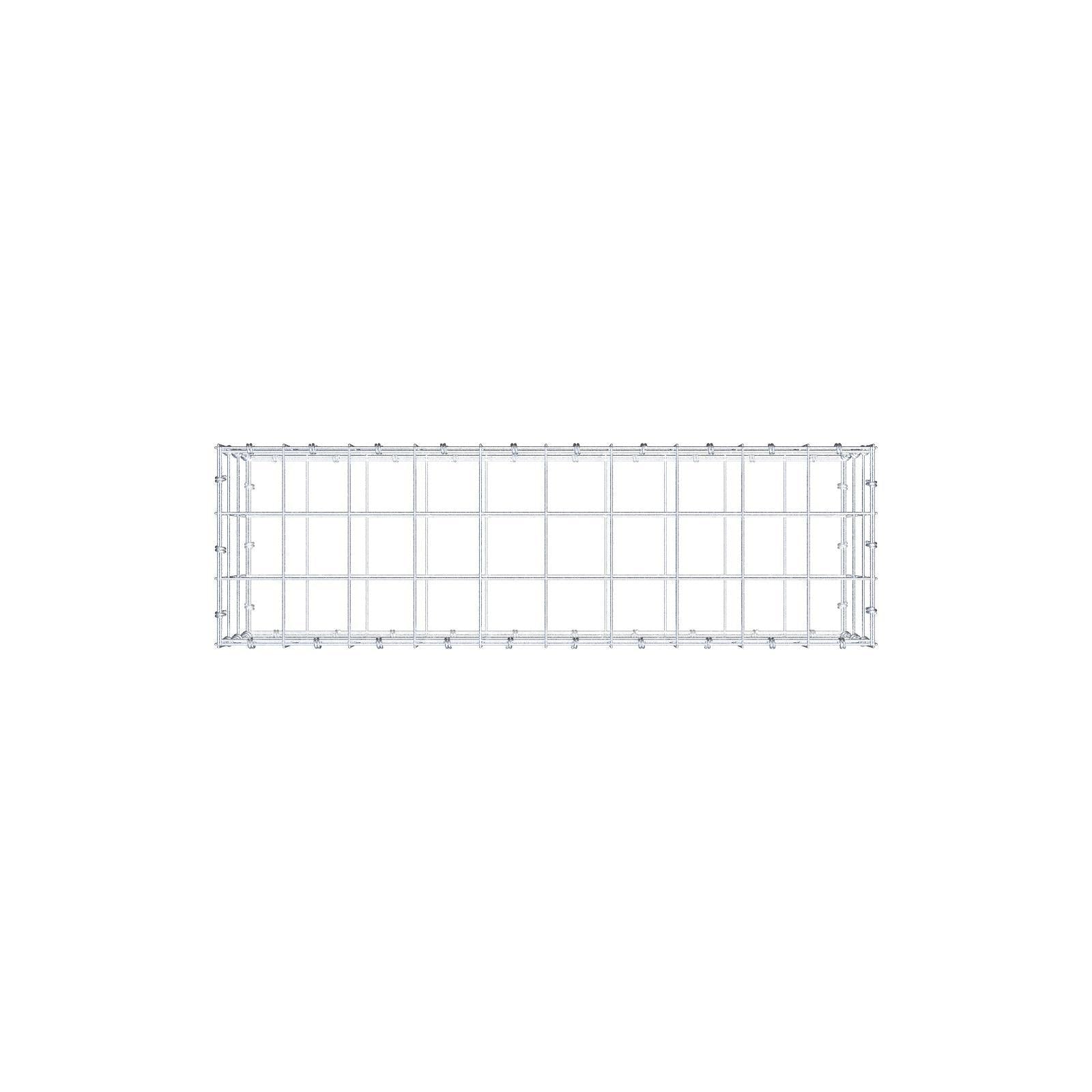 Gabion 100 cm x 30 cm x 30 cm (L x H x D), maskstorlek 10 x 10 cm, spiralring