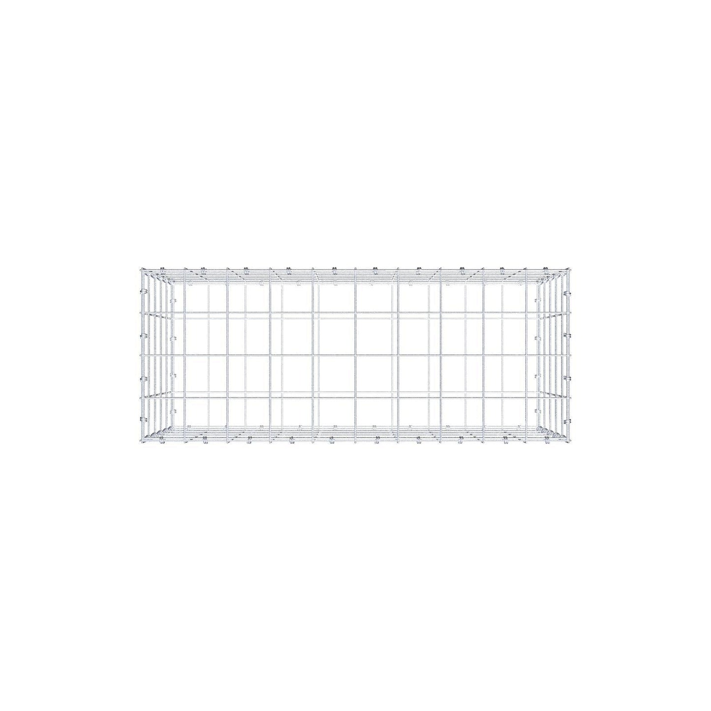 Gavión 100 cm x 50 cm x 40 cm (L x A x P), luz de malla 10 x 10 cm, anillo en espiral