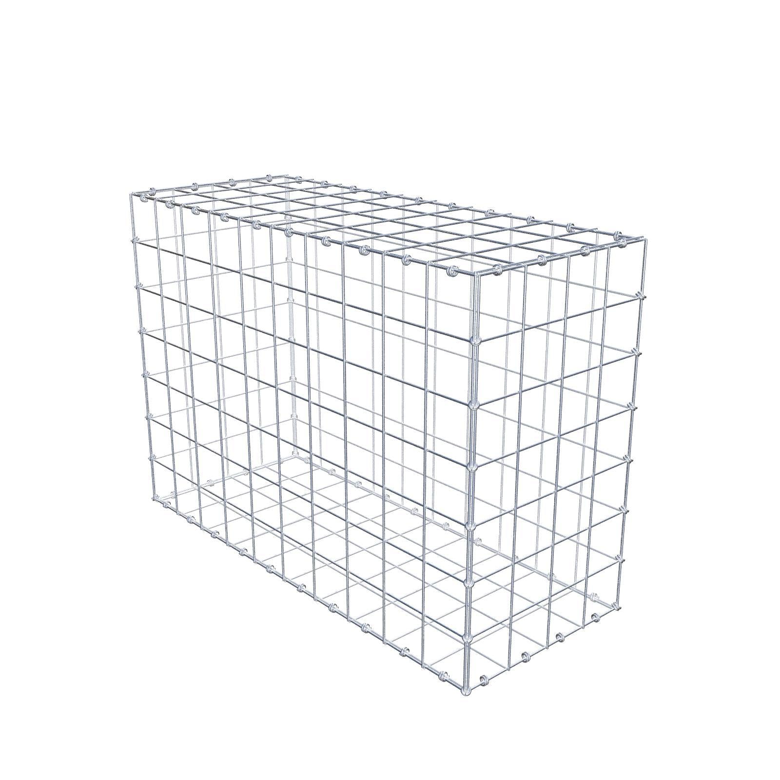 Gabion 100 cm x 70 cm x 40 cm (L x H x D), mesh size 10 x 10 cm, spiral ring