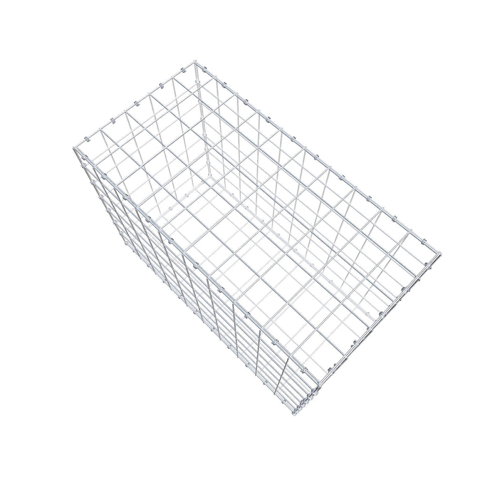 Gabione 100 cm x 70 cm x 50 cm (L x H x T), Maschenweite 10 x 10 cm, Spiralring