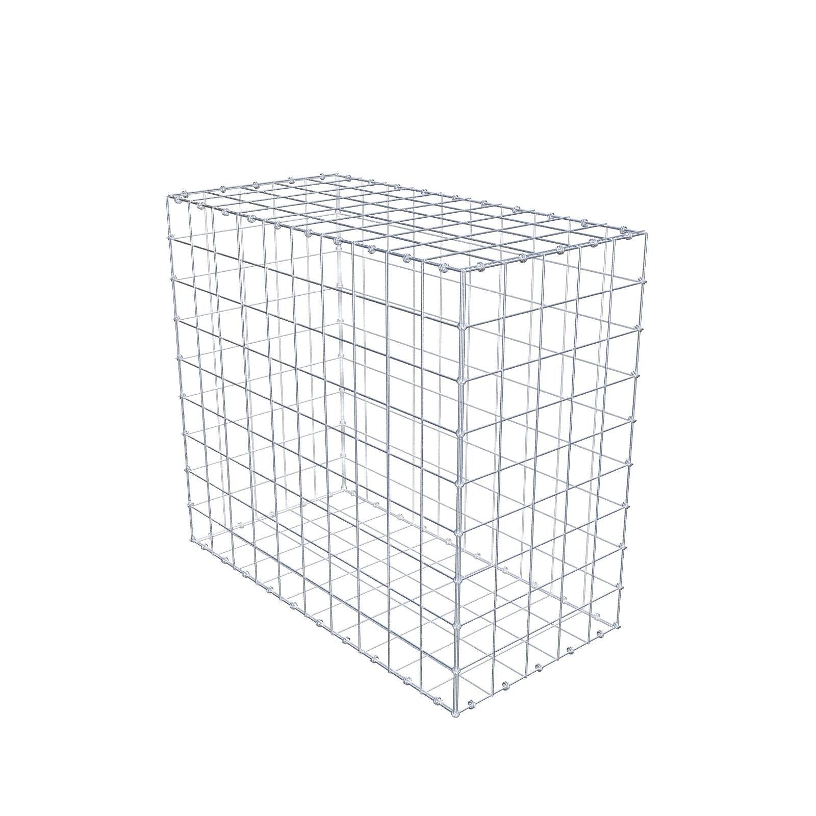 Gabião 100 cm x 90 cm x 50 cm (C x A x P), malhagem 10 x 10 cm, anel espiral