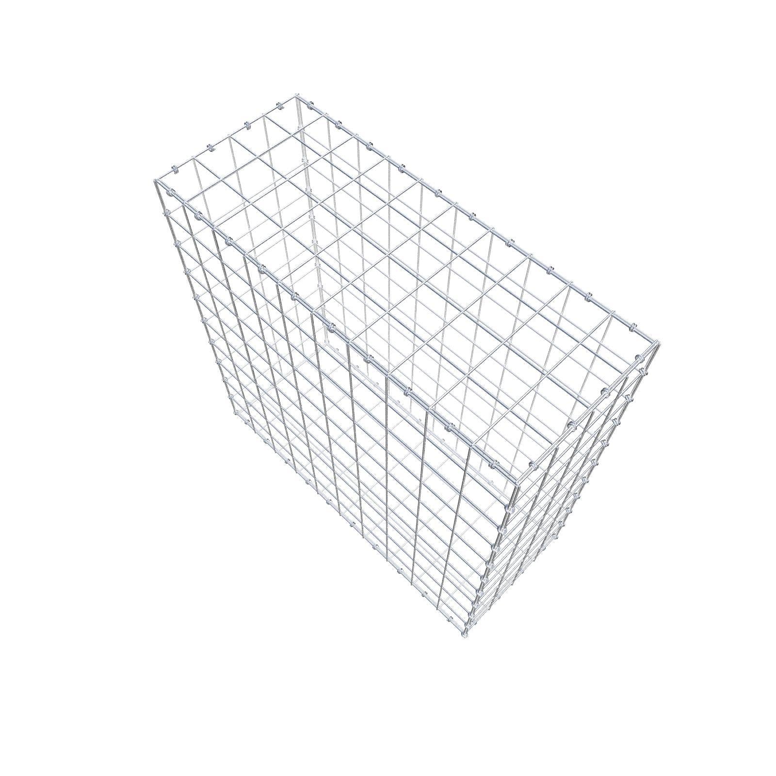 Schanskorf 100 cm x 100 cm x 40 cm (L x H x D), maaswijdte 10 x 10 cm, spiraalring