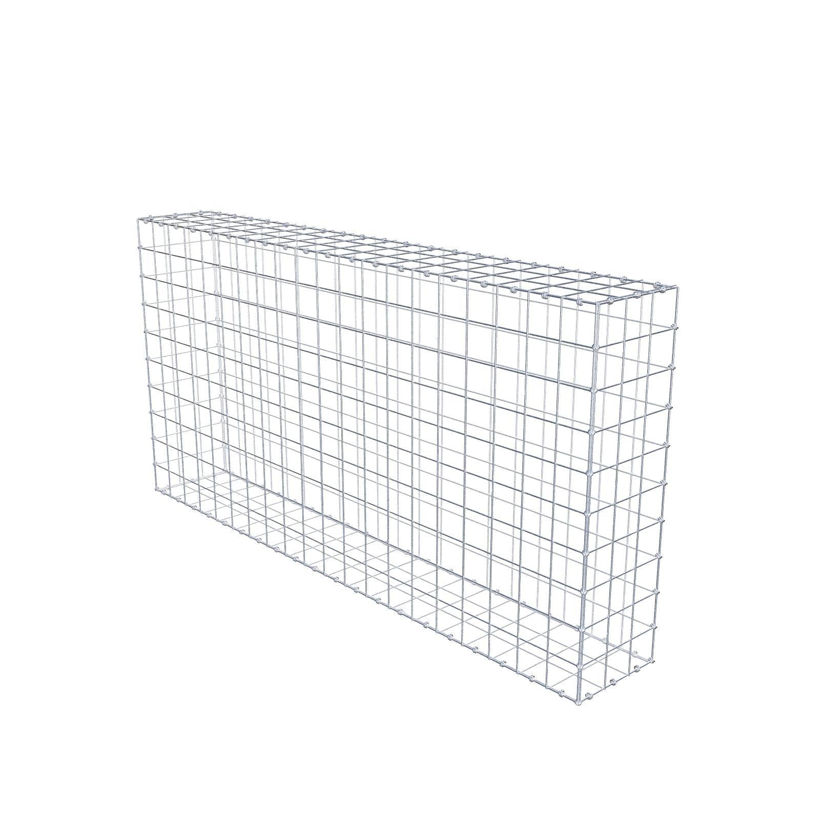Gabião 200 cm x 100 cm x 30 cm (C x A x P), malhagem 10 x 10 cm, anel espiral
