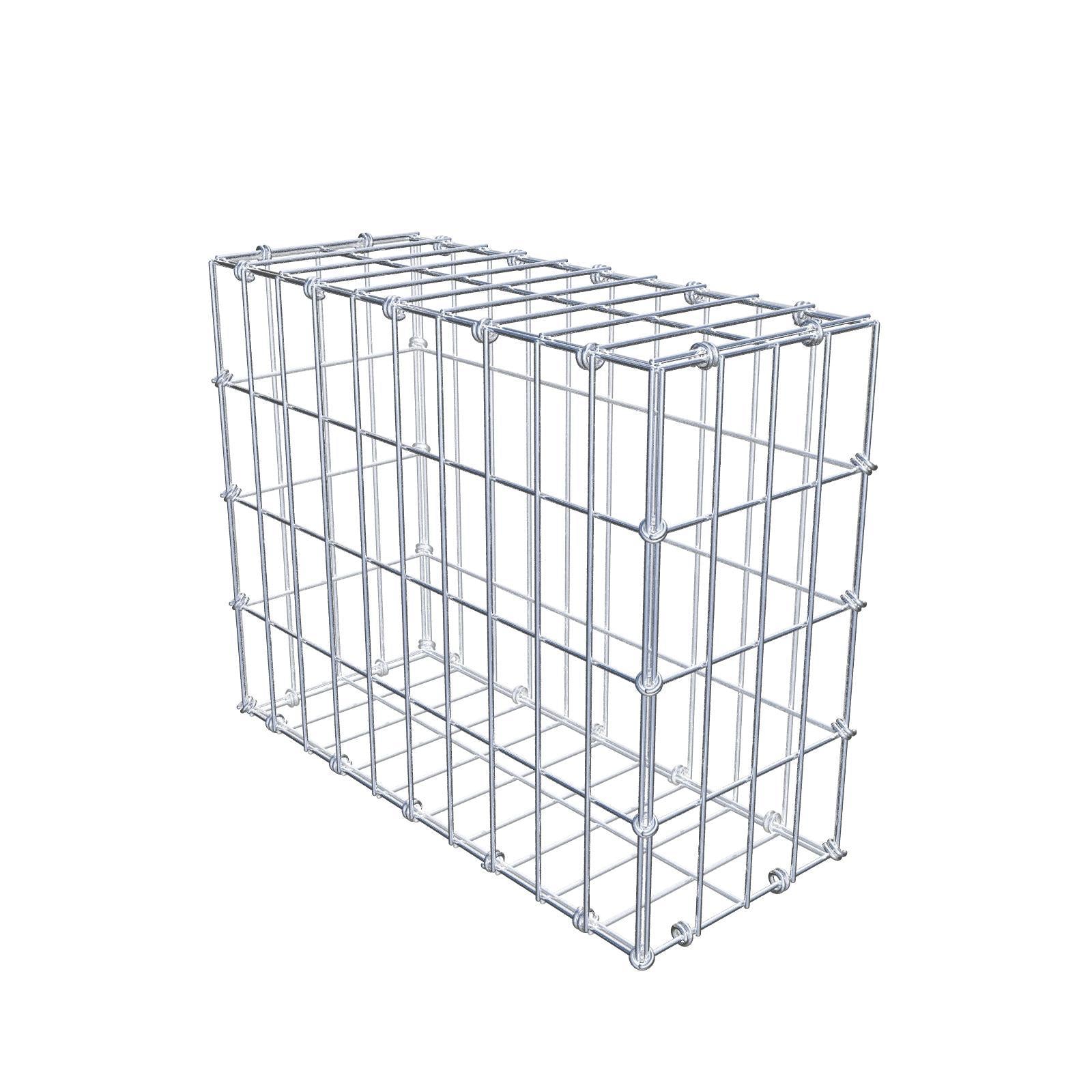Schanskorf 50 cm x 40 cm x 20 cm (L x H x D), maaswijdte 5 x 10 cm, spiraalring