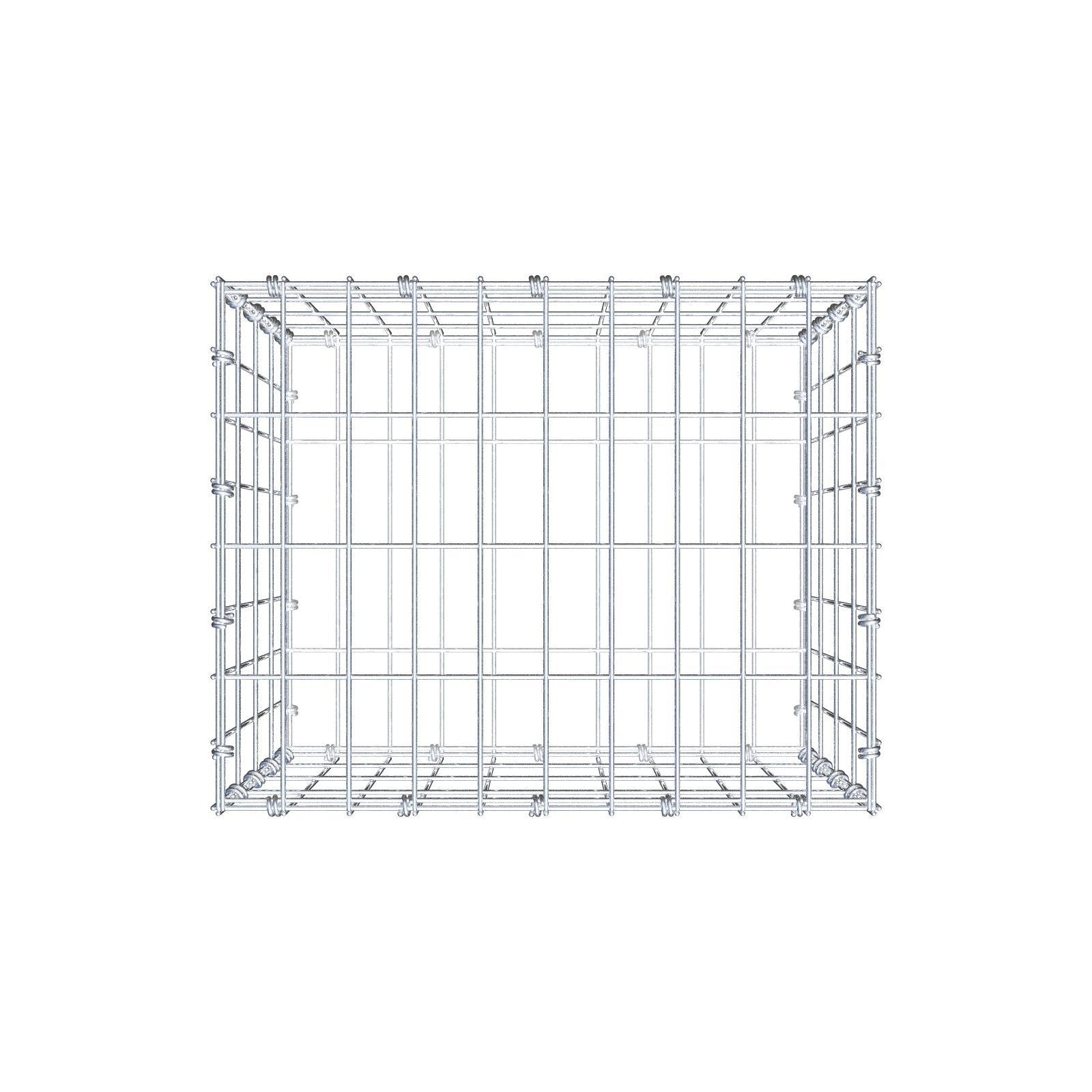 Gabbione 50 cm x 40 cm x 40 cm (L x H x P), maglia 5 x 10 cm, anello a spirale