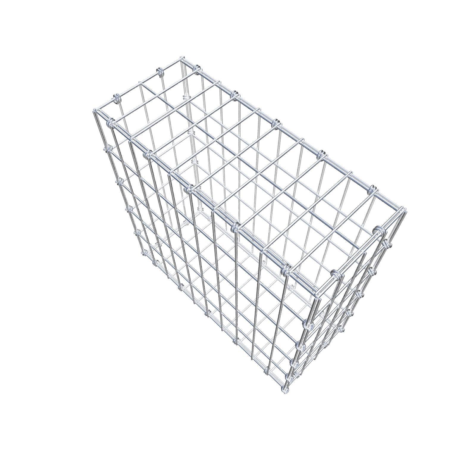 Gabbione 50 cm x 50 cm x 20 cm (L x H x P), maglia 5 x 10 cm, anello a spirale