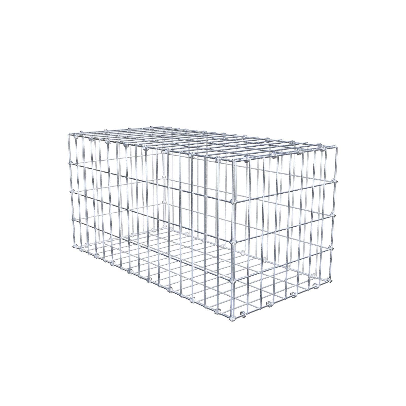 Gabion 80 cm x 40 cm x 40 cm (L x H x D), maskestørrelse 5 x 10 cm, spiralring