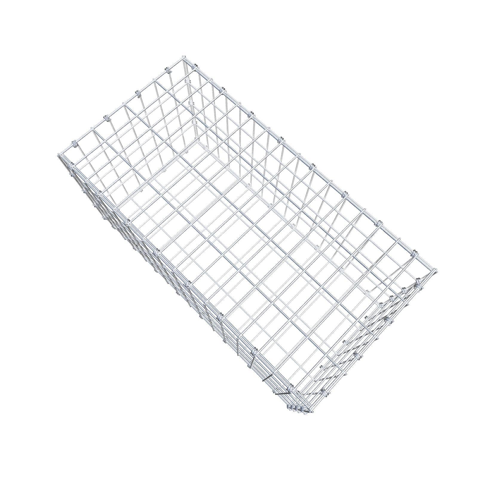 Gabion 80 cm x 40 cm x 40 cm (L x H x D), maskestørrelse 5 x 10 cm, spiralring