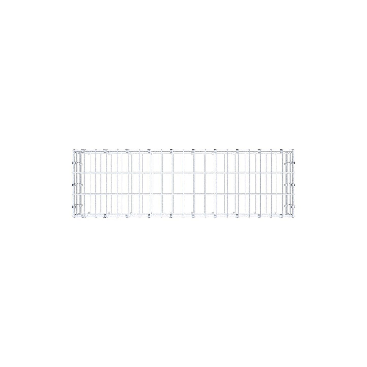 Gabion 100 cm x 20 cm x 30 cm (L x H x D), maskstorlek 5 x 10 cm, spiralring