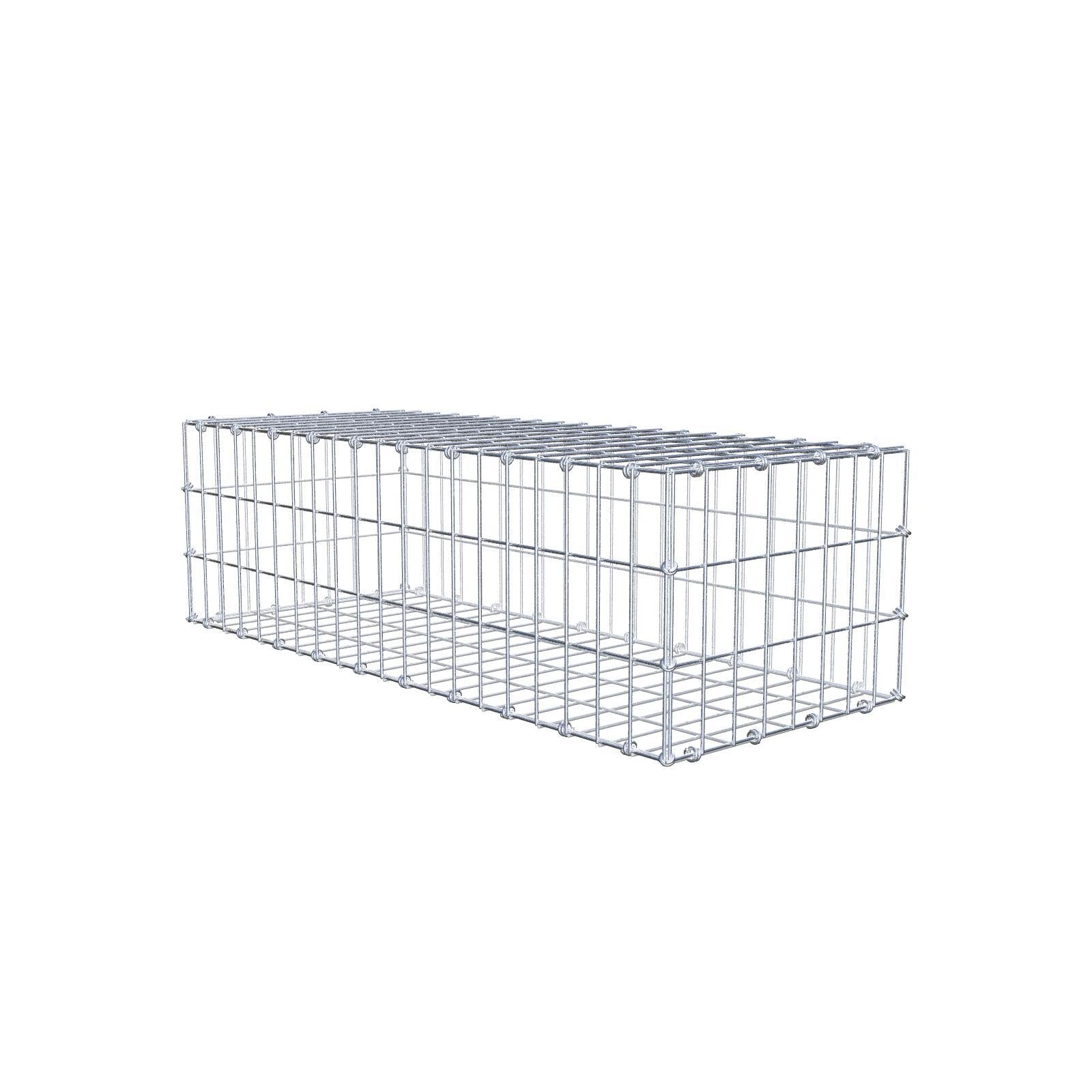 Schanskorf 100 cm x 30 cm x 40 cm (L x H x D), maaswijdte 5 x 10 cm, spiraalring