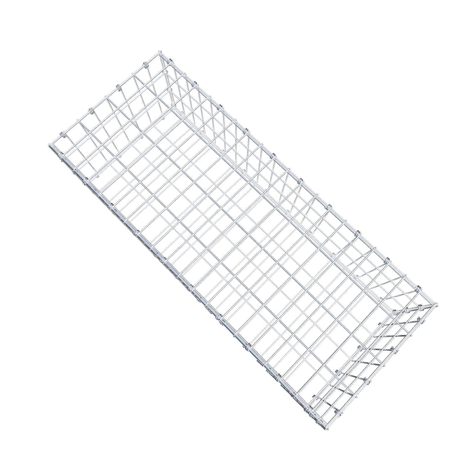 Schanskorf 100 cm x 30 cm x 40 cm (L x H x D), maaswijdte 5 x 10 cm, spiraalring