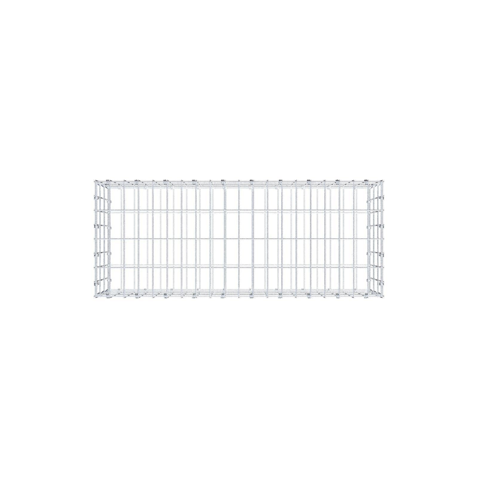 Schanskorf 100 cm x 30 cm x 40 cm (L x H x D), maaswijdte 5 x 10 cm, spiraalring