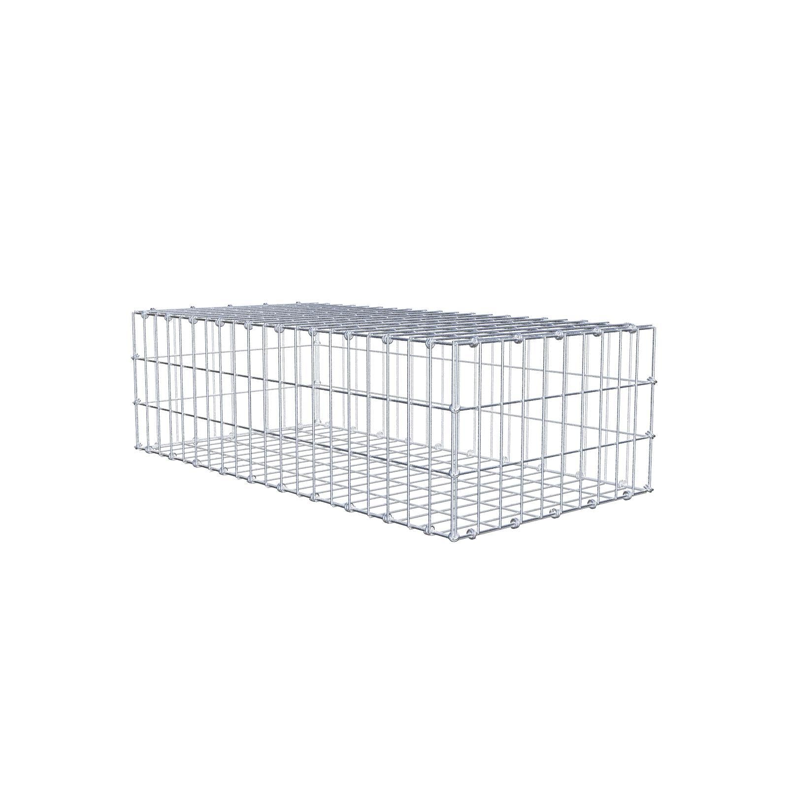 Schanskorf 100 cm x 30 cm x 50 cm (L x H x D), maaswijdte 5 x 10 cm, spiraalring