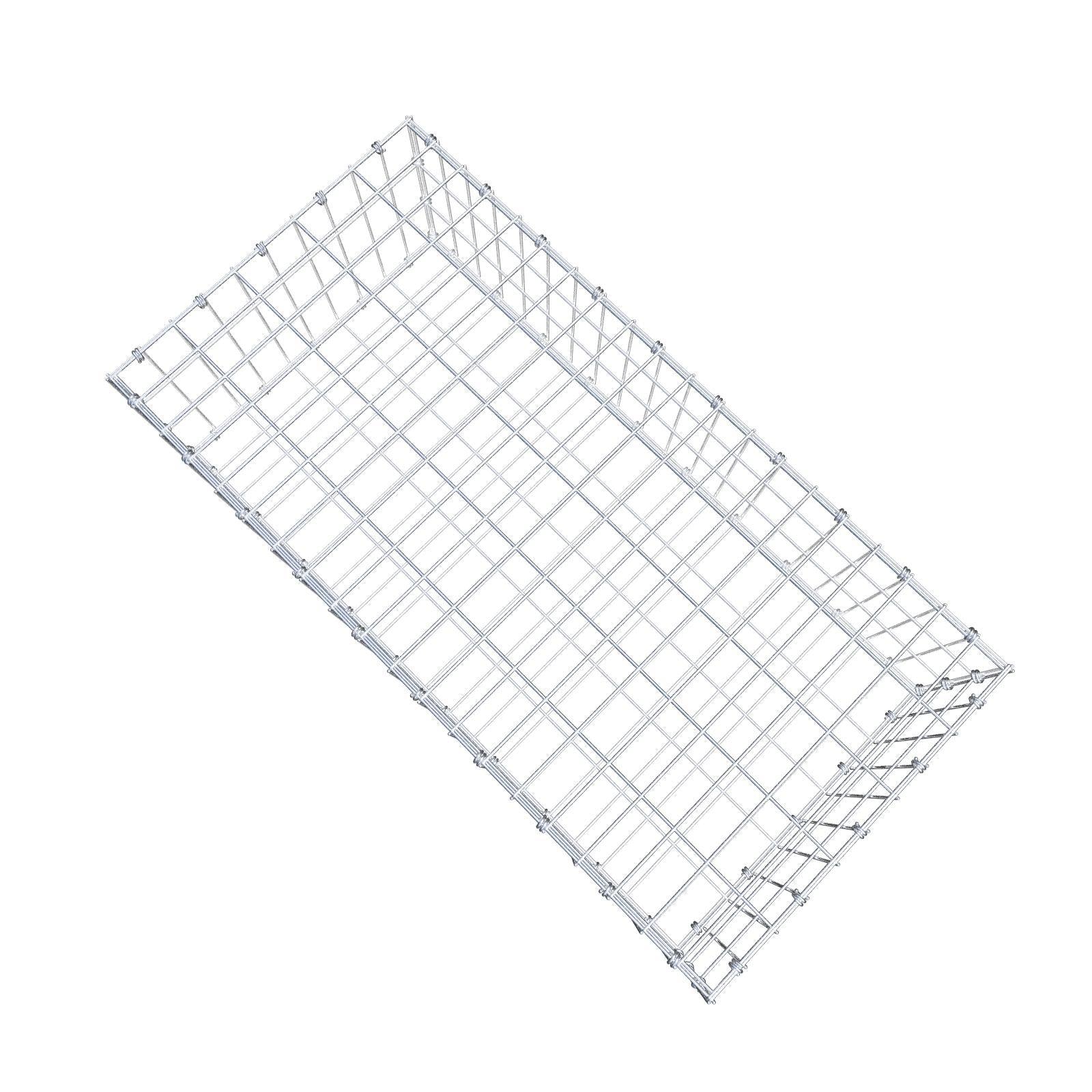 Schanskorf 100 cm x 30 cm x 50 cm (L x H x D), maaswijdte 5 x 10 cm, spiraalring