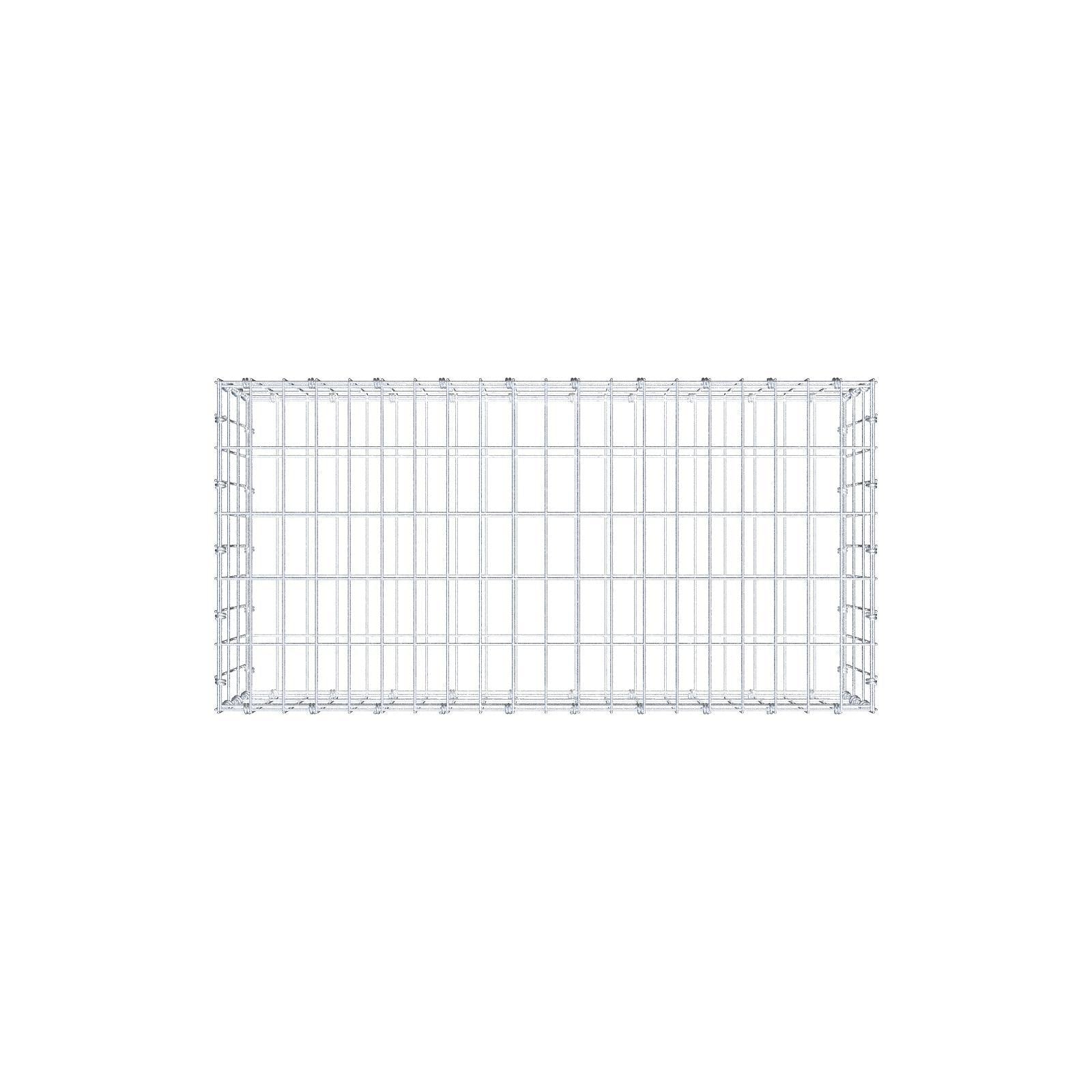 Schanskorf 100 cm x 30 cm x 50 cm (L x H x D), maaswijdte 5 x 10 cm, spiraalring