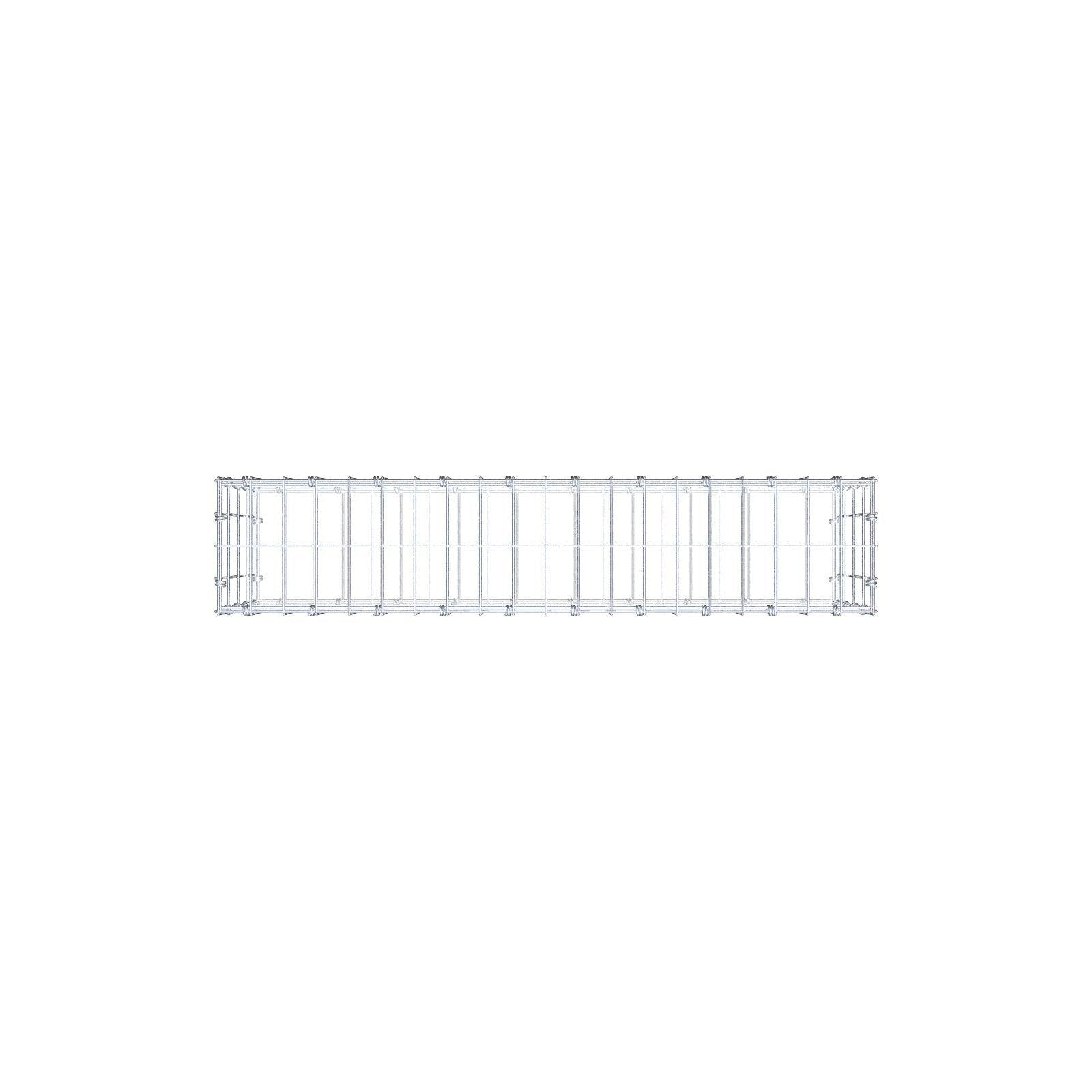 Schanskorf 100 cm x 40 cm x 20 cm (L x H x D), maaswijdte 5 x 10 cm, spiraalring