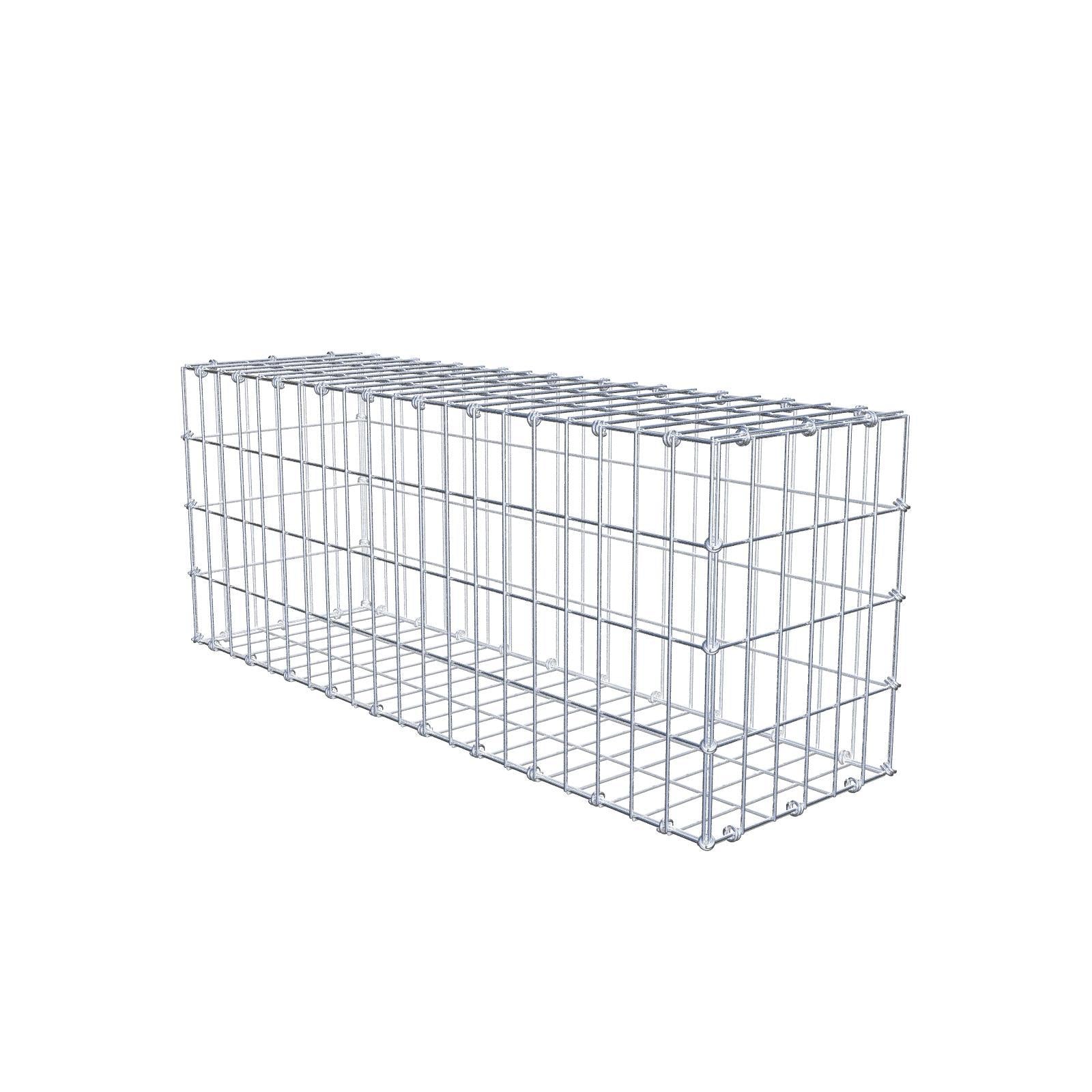 Gabbione 100 cm x 40 cm x 30 cm (L x H x P), maglia 5 x 10 cm, anello a spirale