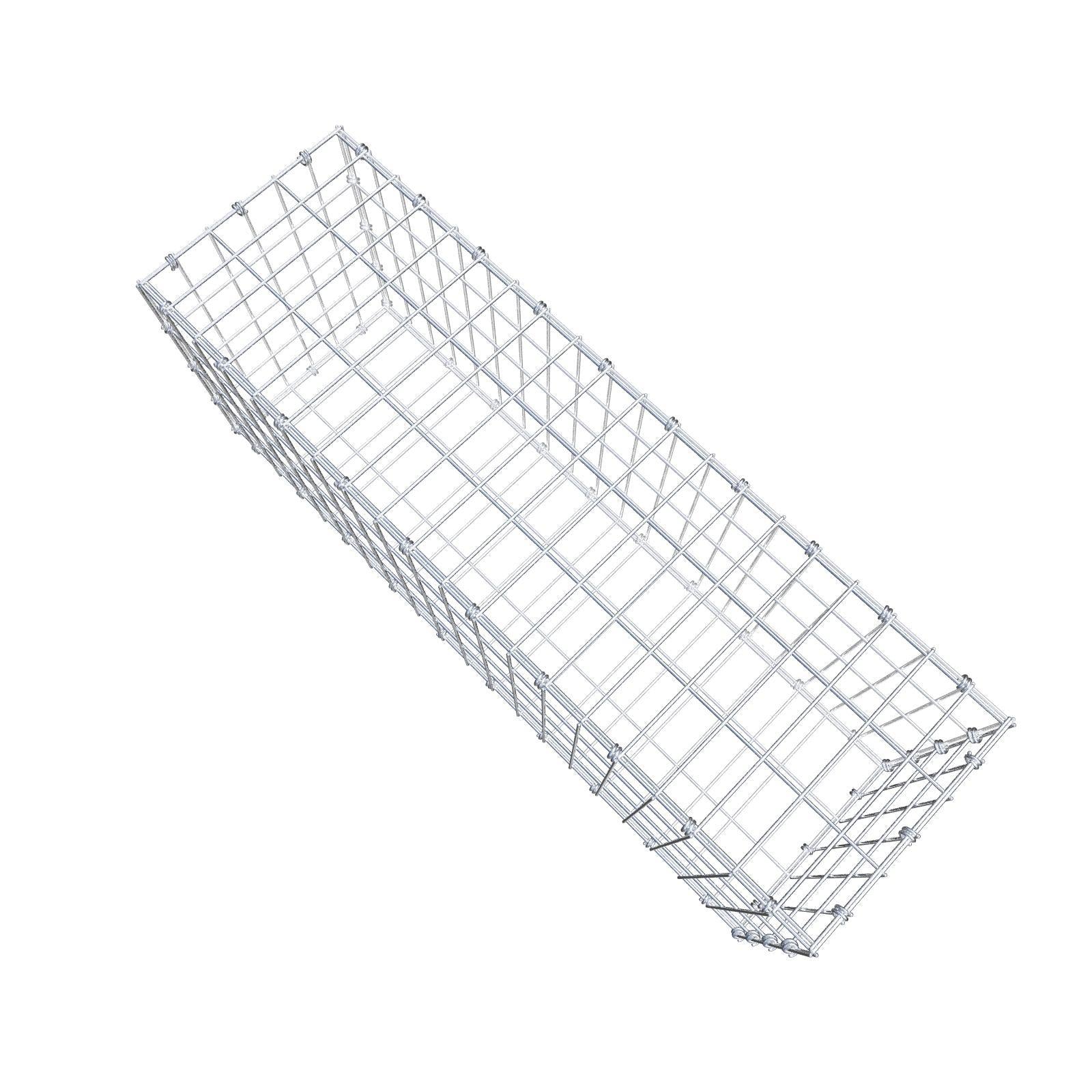 Gabbione 100 cm x 40 cm x 30 cm (L x H x P), maglia 5 x 10 cm, anello a spirale