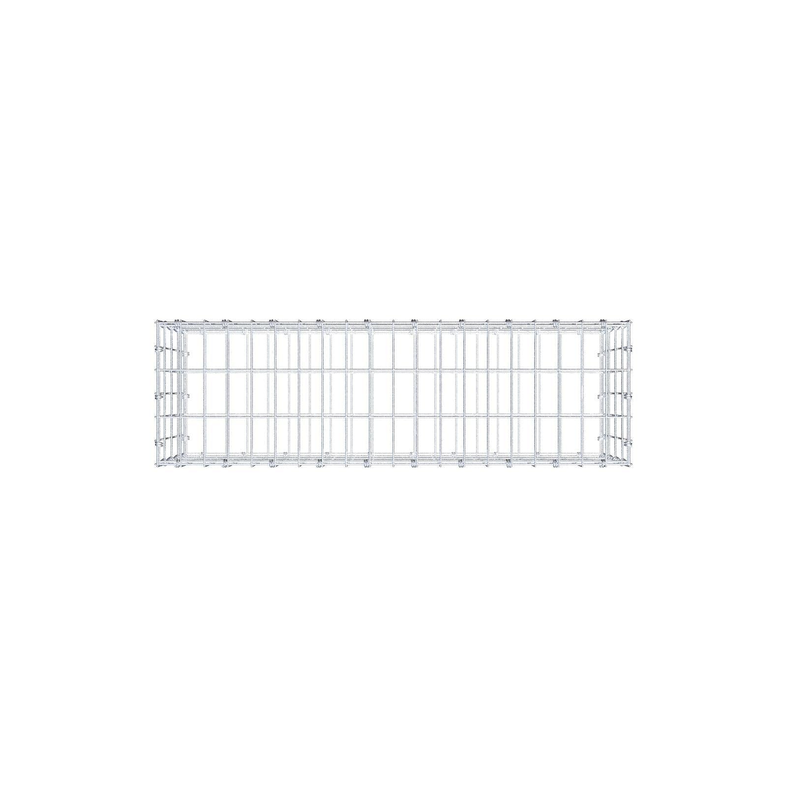 Gabbione 100 cm x 40 cm x 30 cm (L x H x P), maglia 5 x 10 cm, anello a spirale