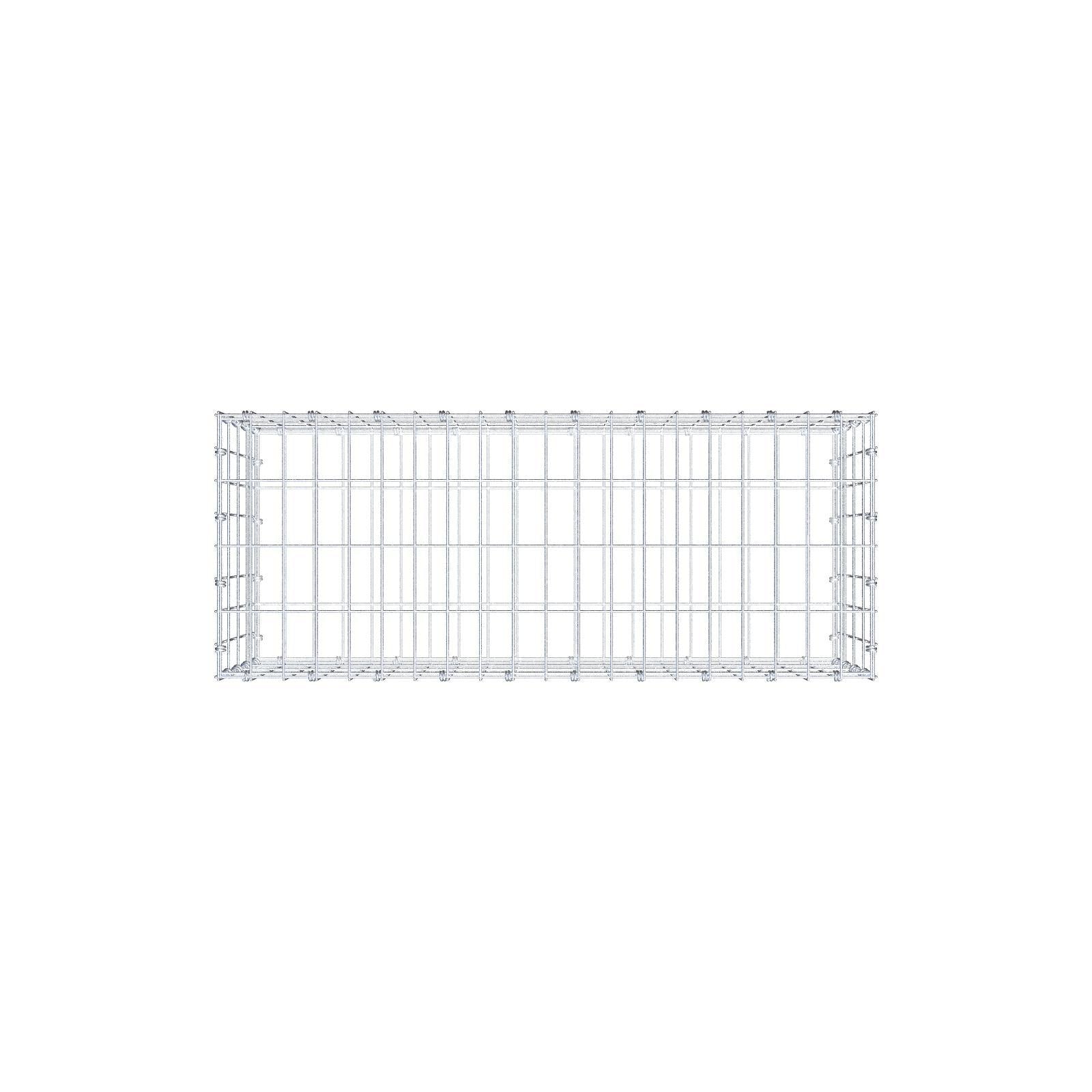 Gabbione 100 cm x 40 cm x 40 cm (L x H x P), maglia 5 x 10 cm, anello a spirale