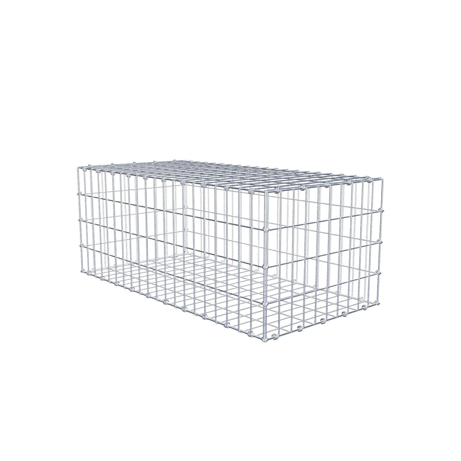 Schanskorf 100 cm x 40 cm x 50 cm (L x H x D), maaswijdte 5 x 10 cm, spiraalring
