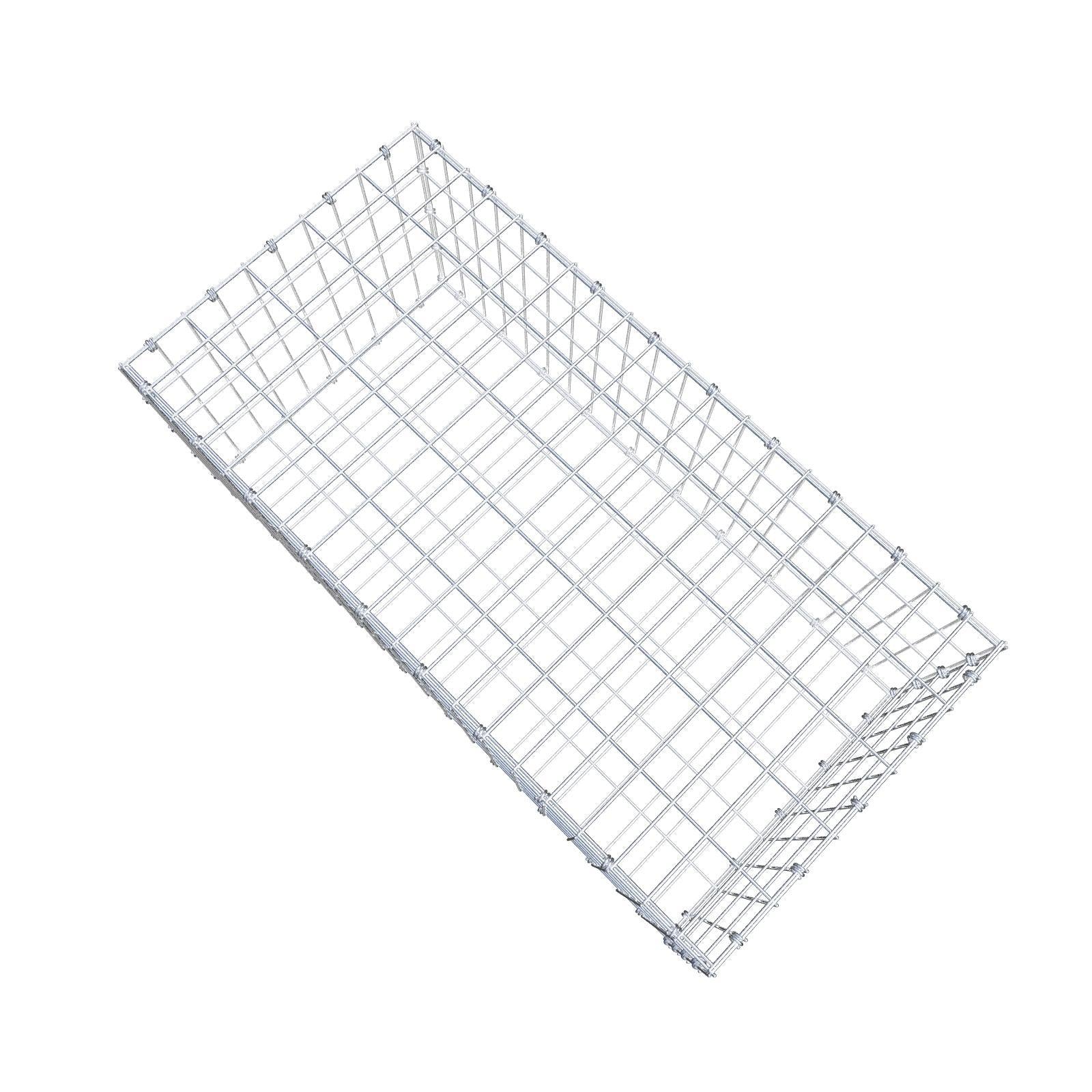Schanskorf 100 cm x 40 cm x 50 cm (L x H x D), maaswijdte 5 x 10 cm, spiraalring