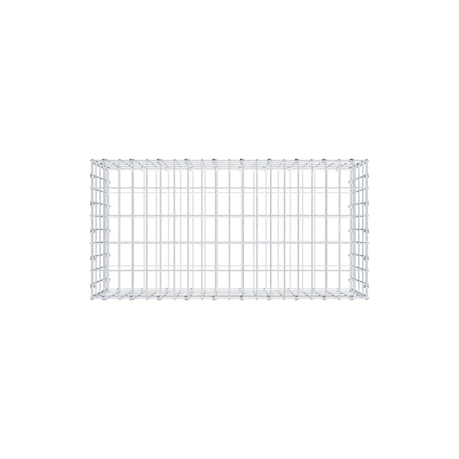 Schanskorf 100 cm x 40 cm x 50 cm (L x H x D), maaswijdte 5 x 10 cm, spiraalring