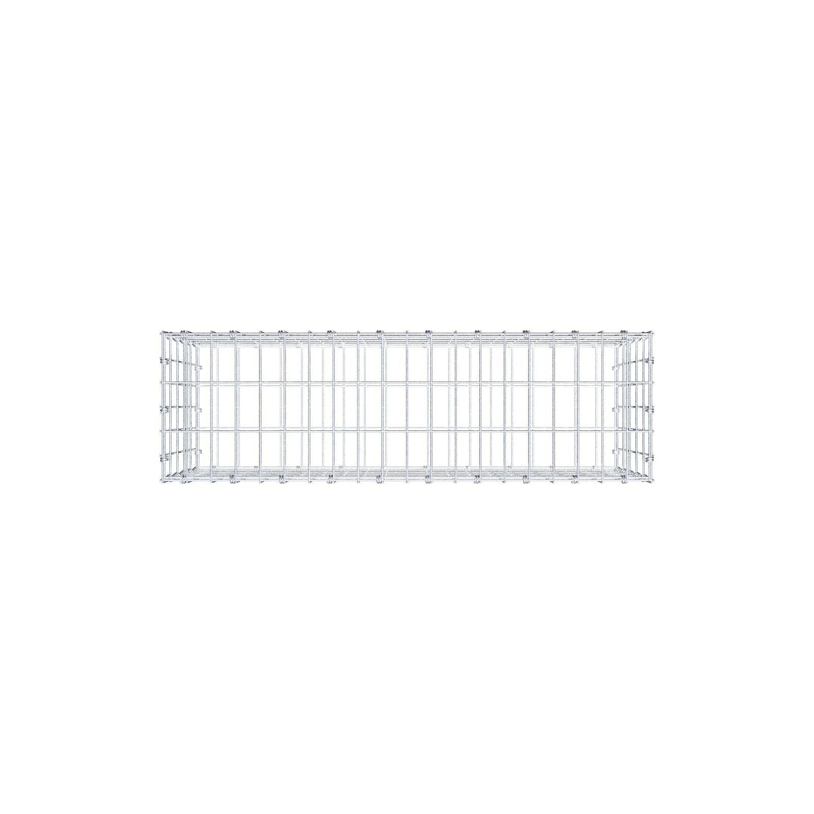 Gabione 100 cm x 50 cm x 30 cm (L x H x T), Maschenweite 5 x 10 cm, Spiralring