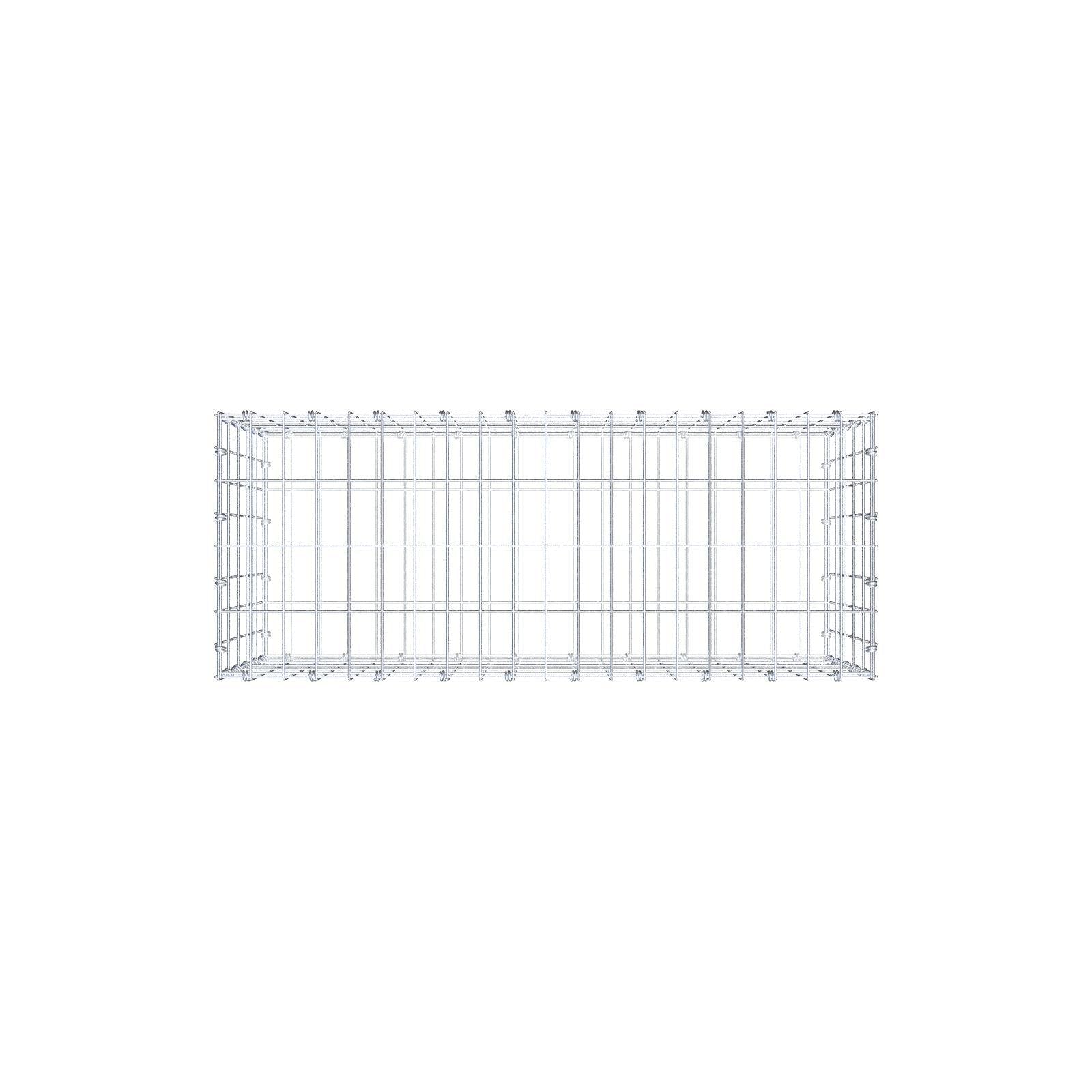 Schanskorf 100 cm x 50 cm x 40 cm (L x H x D), maaswijdte 5 x 10 cm, spiraalring