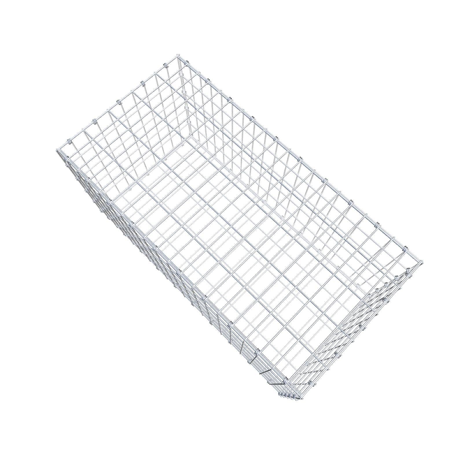 Gabbione 100 cm x 50 cm x 50 cm (L x H x P), maglia 5 x 10 cm, anello a spirale