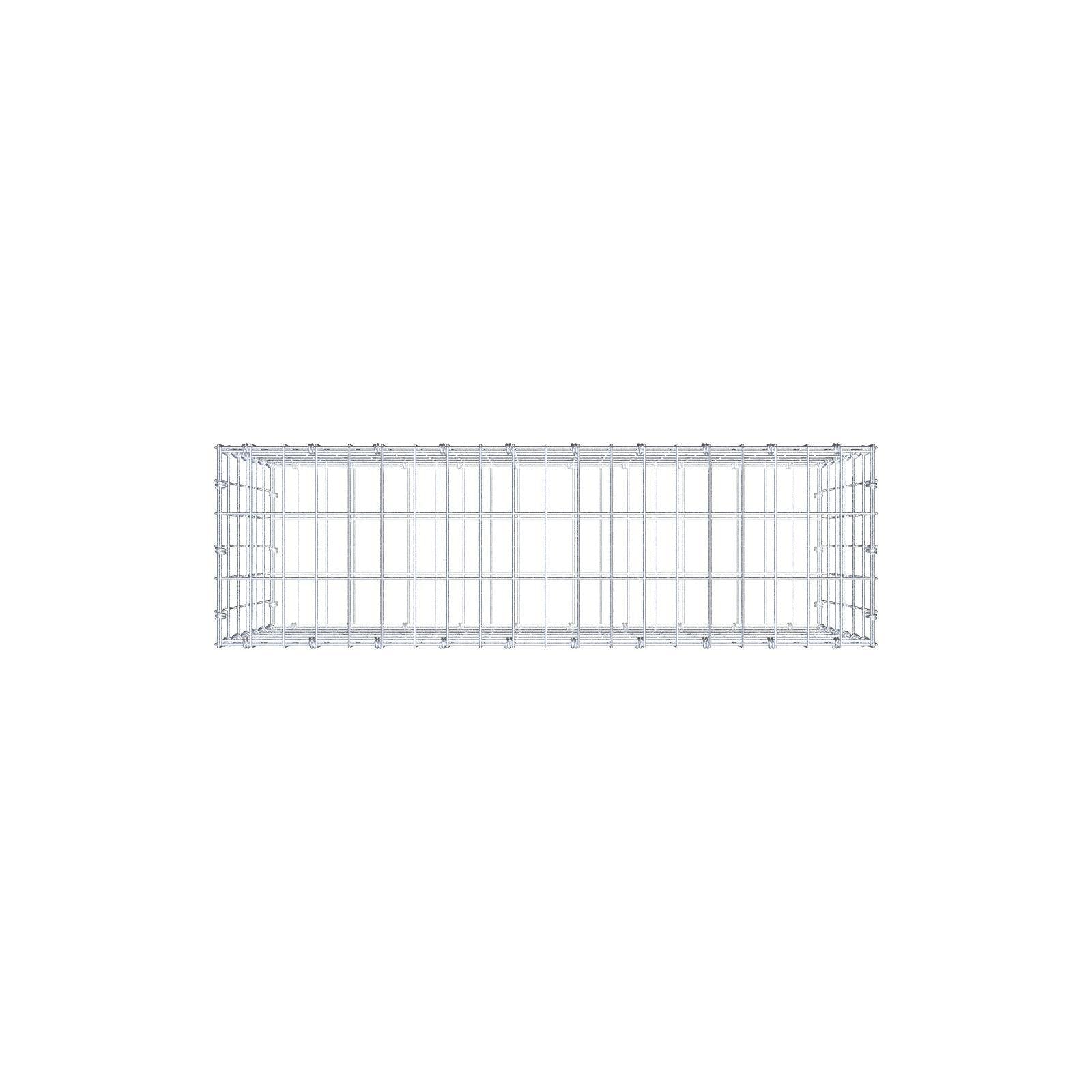 Gabion 100 cm x 60 cm x 30 cm (L x H x D), maskestørrelse 5 x 10 cm, spiralring