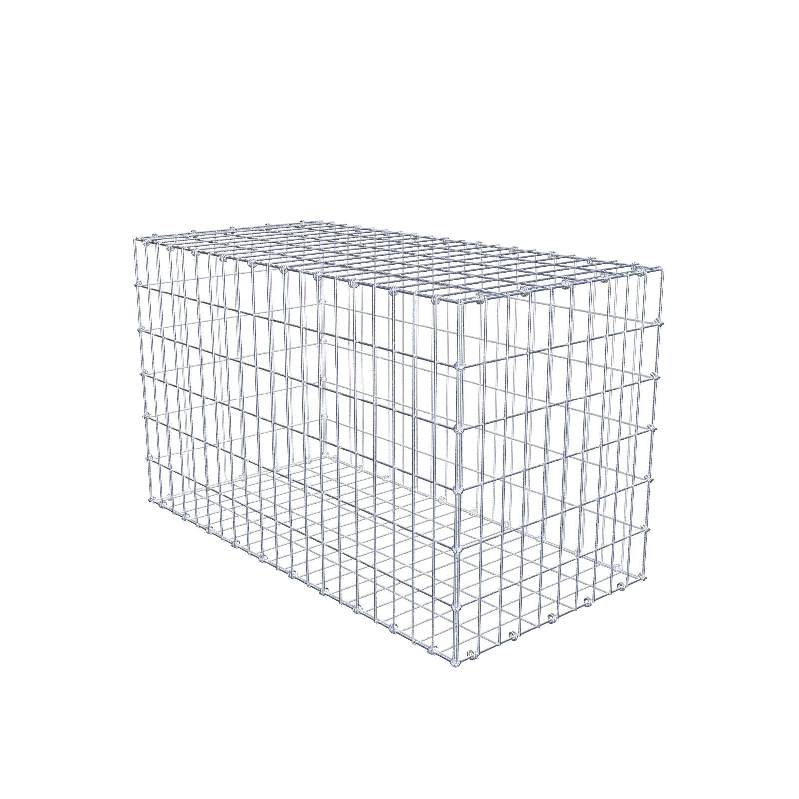 Schanskorf 100 cm x 60 cm x 50 cm (L x H x D), maaswijdte 5 x 10 cm, spiraalring