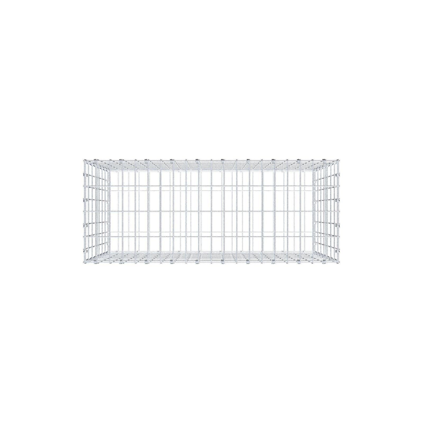 Gabbione 100 cm x 70 cm x 40 cm (L x H x P), maglia 5 x 10 cm, anello a spirale