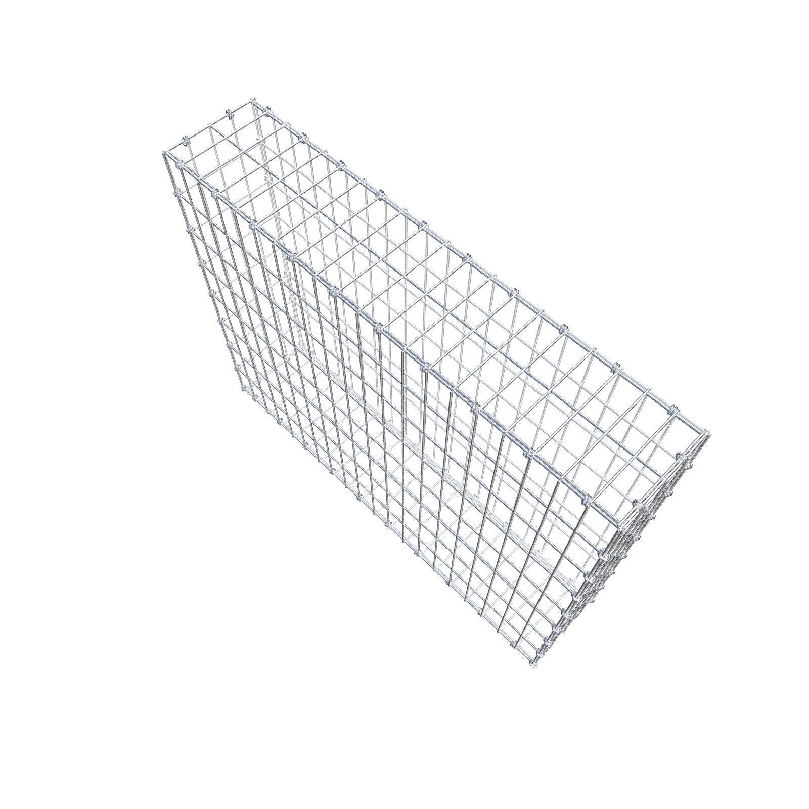 Gabbione 100 cm x 80 cm x 20 cm (L x H x P), maglia 5 x 10 cm, anello a spirale
