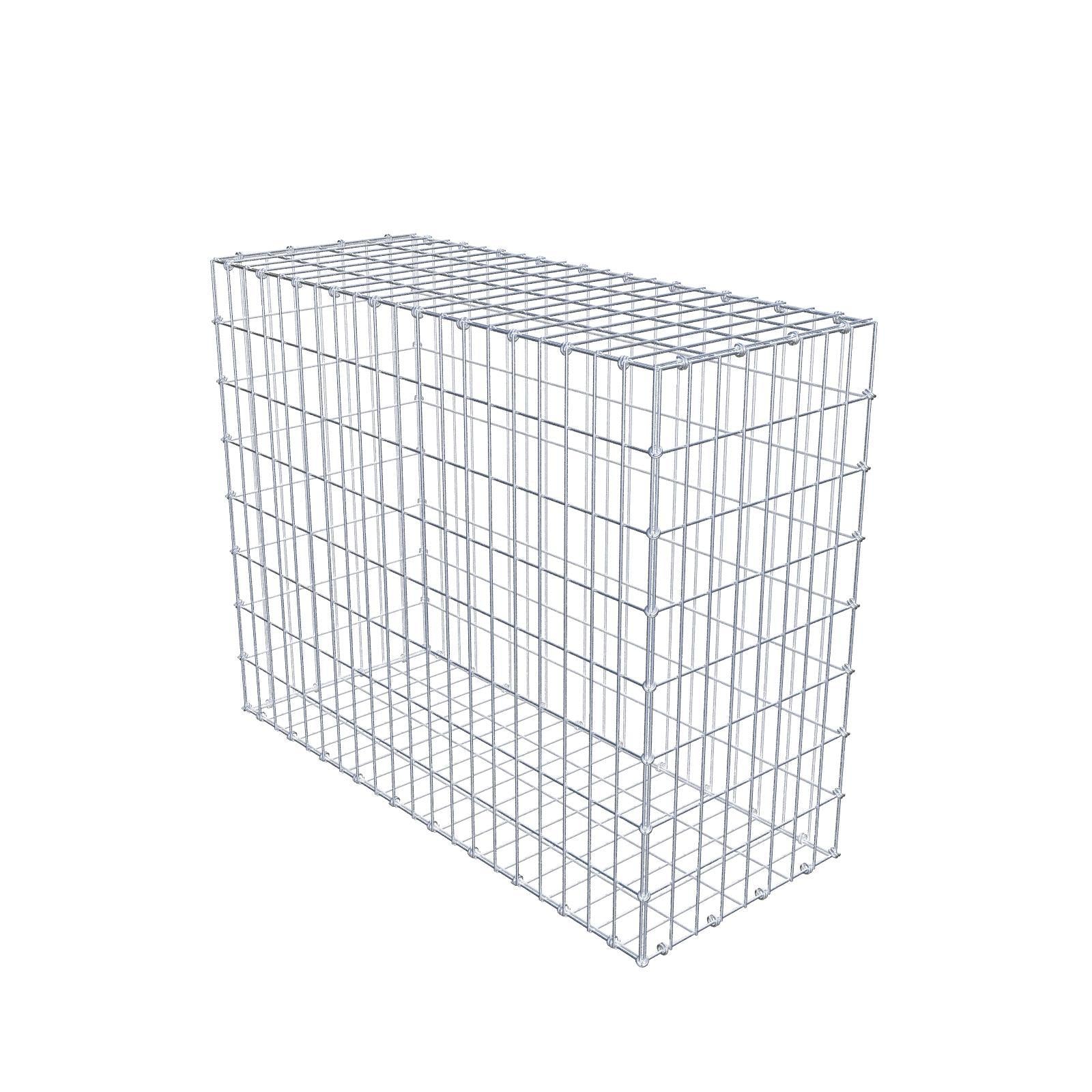Schanskorf 100 cm x 80 cm x 40 cm (L x H x D), maaswijdte 5 x 10 cm, spiraalring