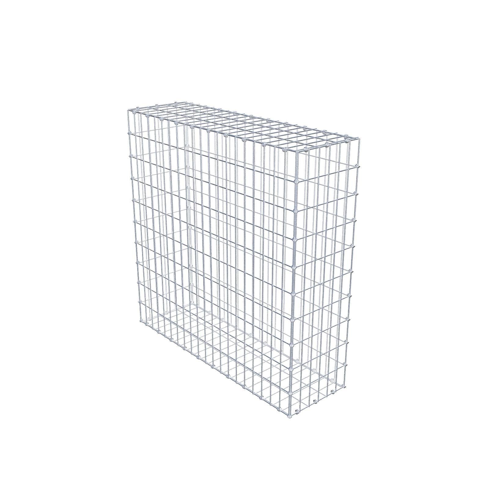 Schanskorf 100 cm x 100 cm x 30 cm (L x H x D), maaswijdte 5 x 10 cm, spiraalring