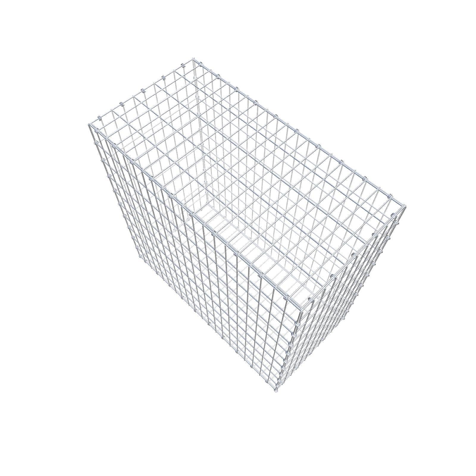 Gabbione 100 cm x 100 cm x 50 cm (L x H x P), maglia 5 x 10 cm, anello a spirale