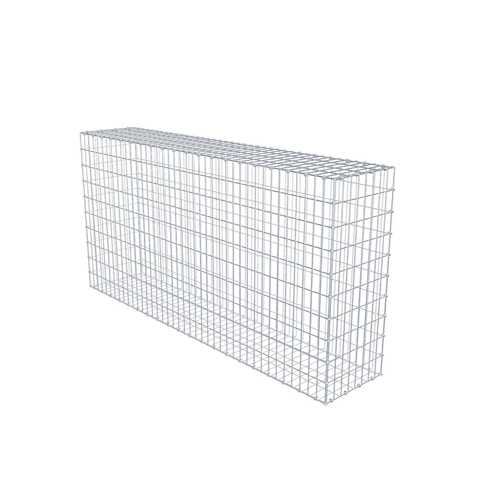 Schanskorf 200 cm x 100 cm x 40 cm (L x H x D), maaswijdte 5 x 10 cm, spiraalring