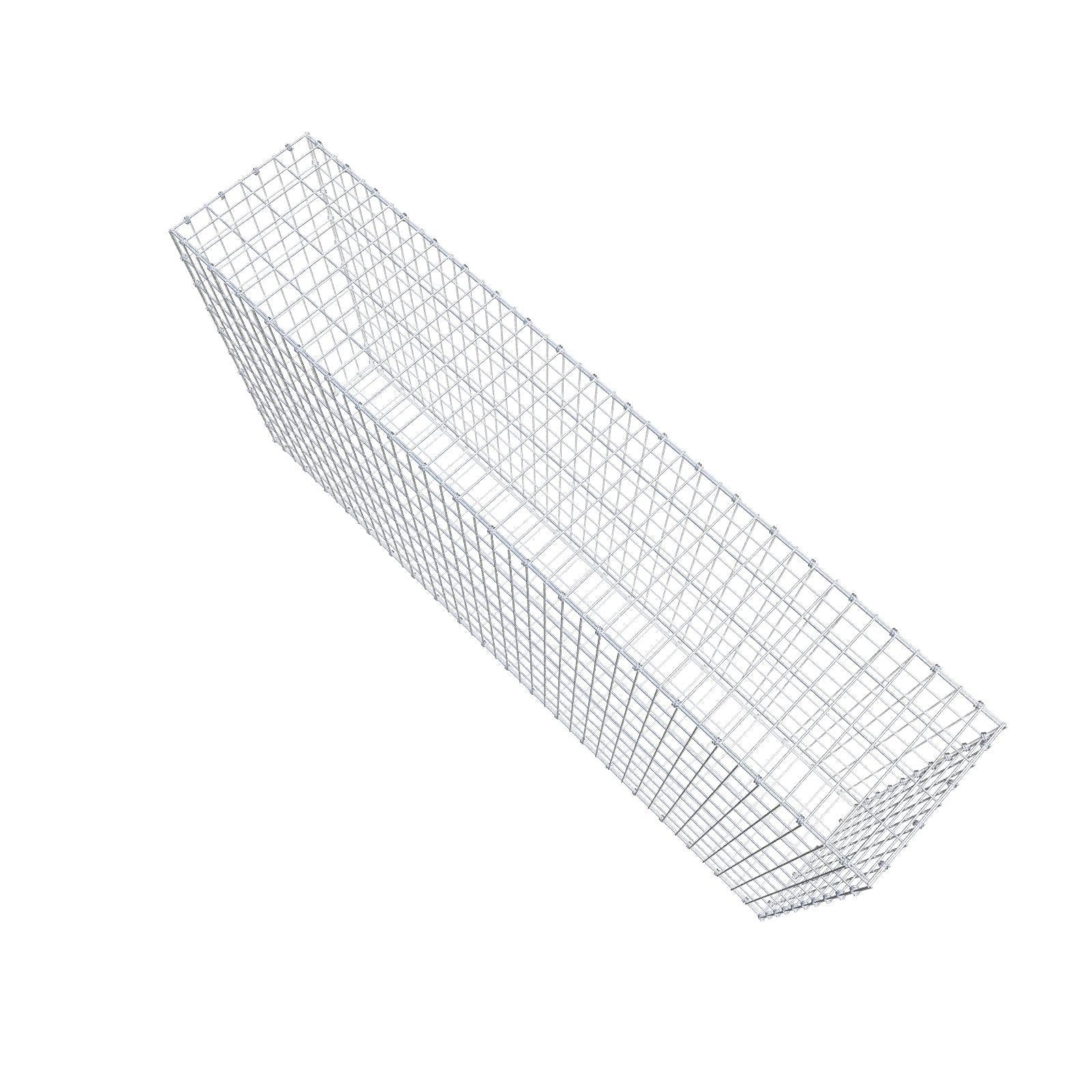 Schanskorf 200 cm x 100 cm x 40 cm (L x H x D), maaswijdte 5 x 10 cm, spiraalring