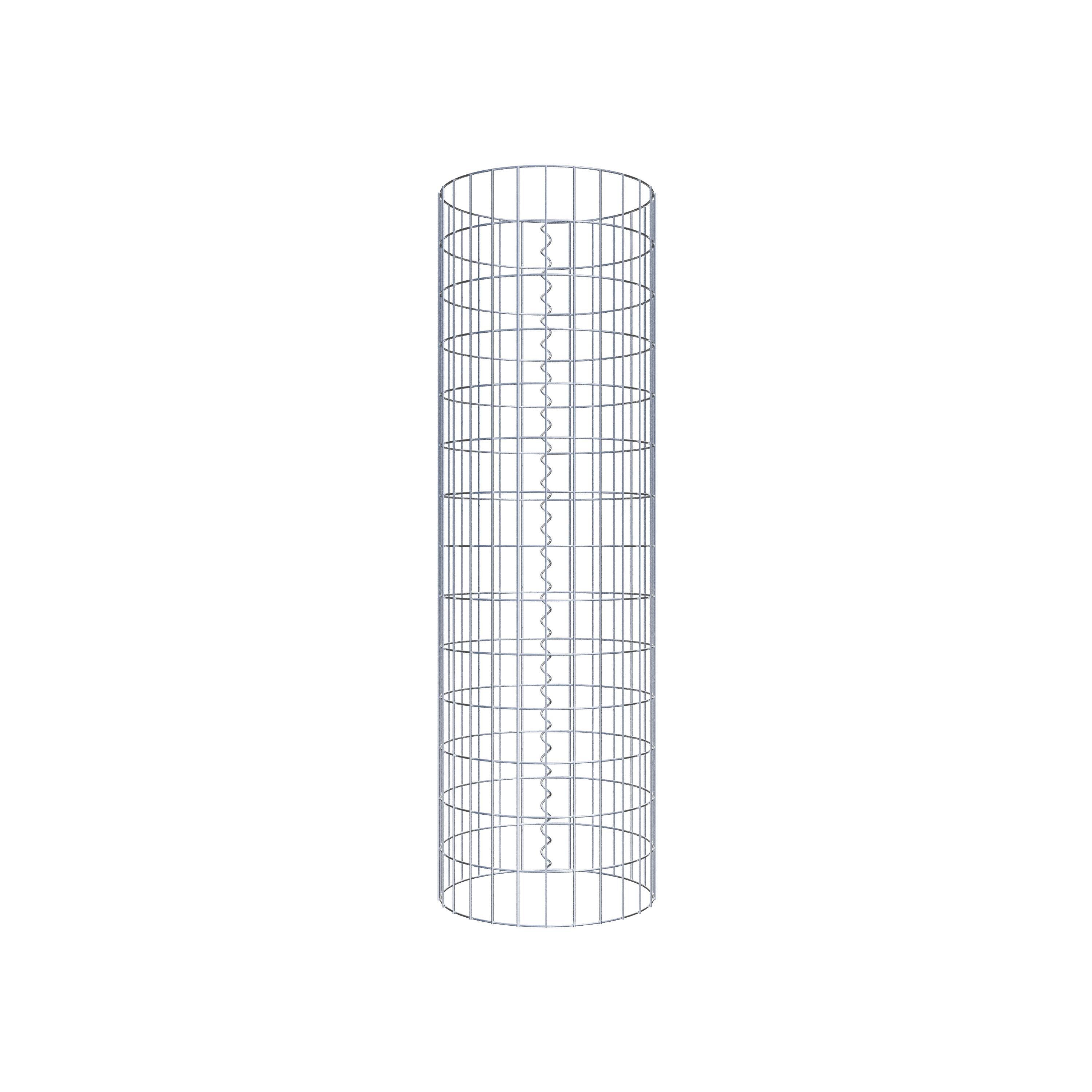 Columna de gaviones diámetro 42 cm, MW 5 x 10 cm redonda