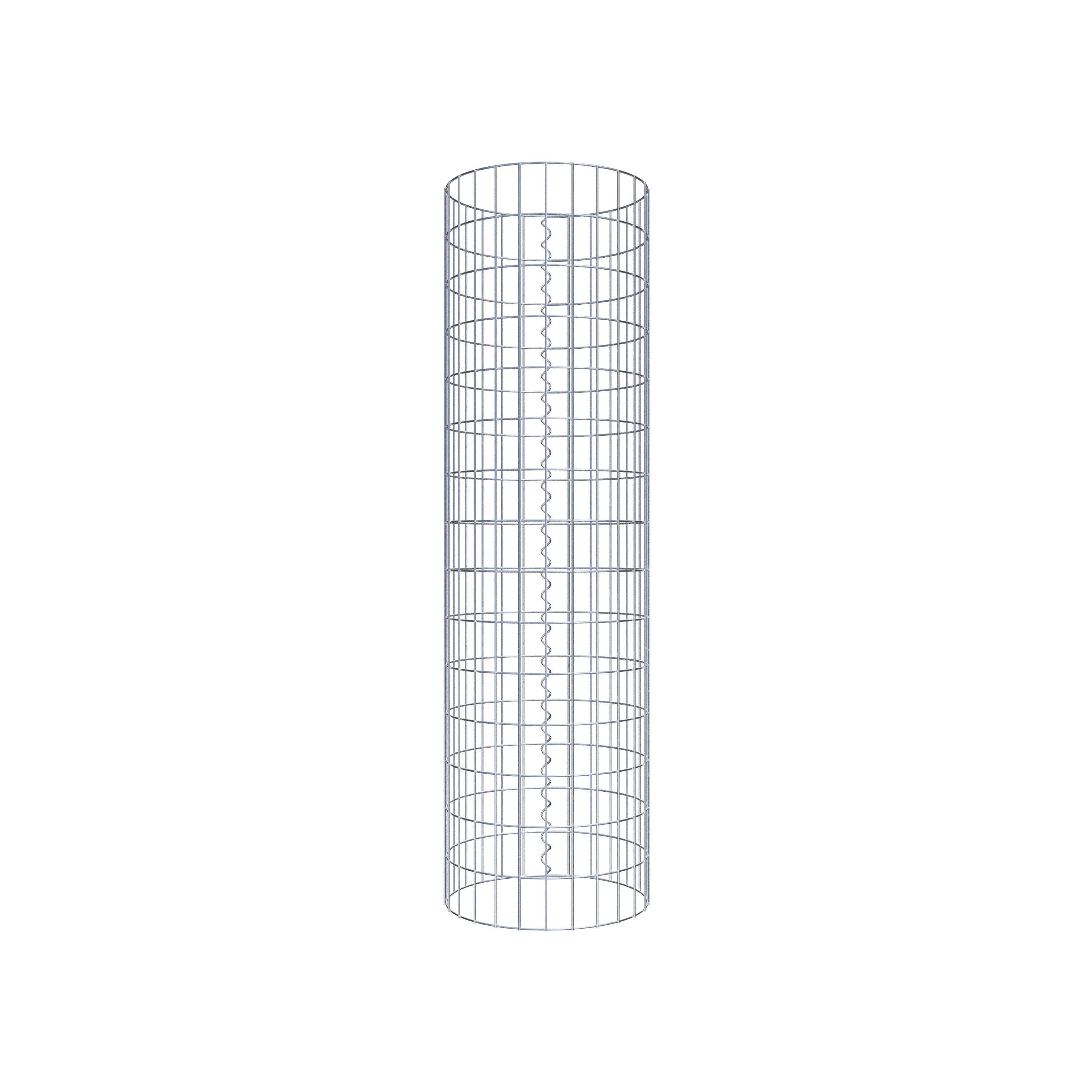 Columna de gaviones diámetro 42 cm, MW 5 x 10 cm redonda
