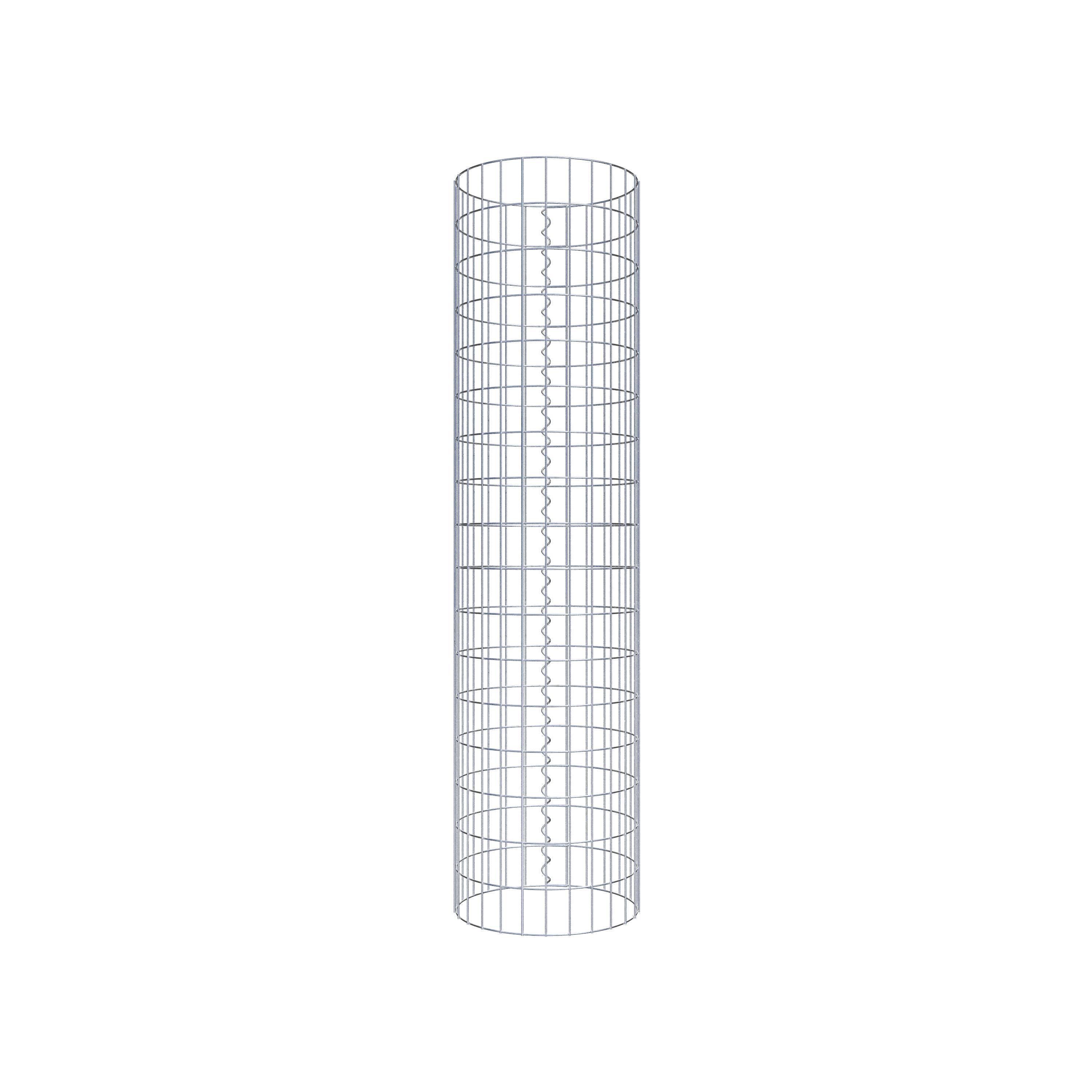 Columna de gaviones diámetro 42 cm, MW 5 x 10 cm redonda