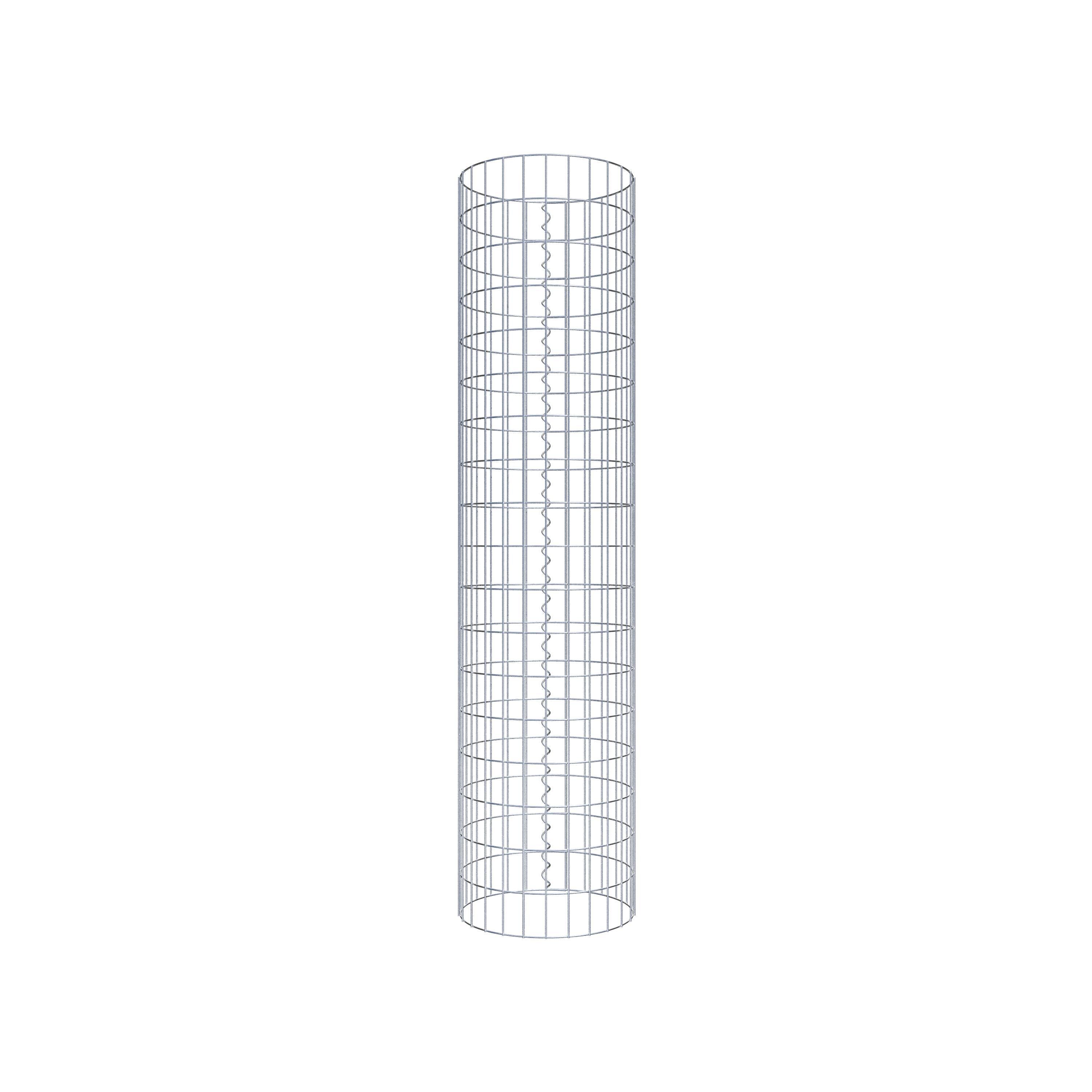 Columna de gaviones diámetro 42 cm, MW 5 x 10 cm redonda