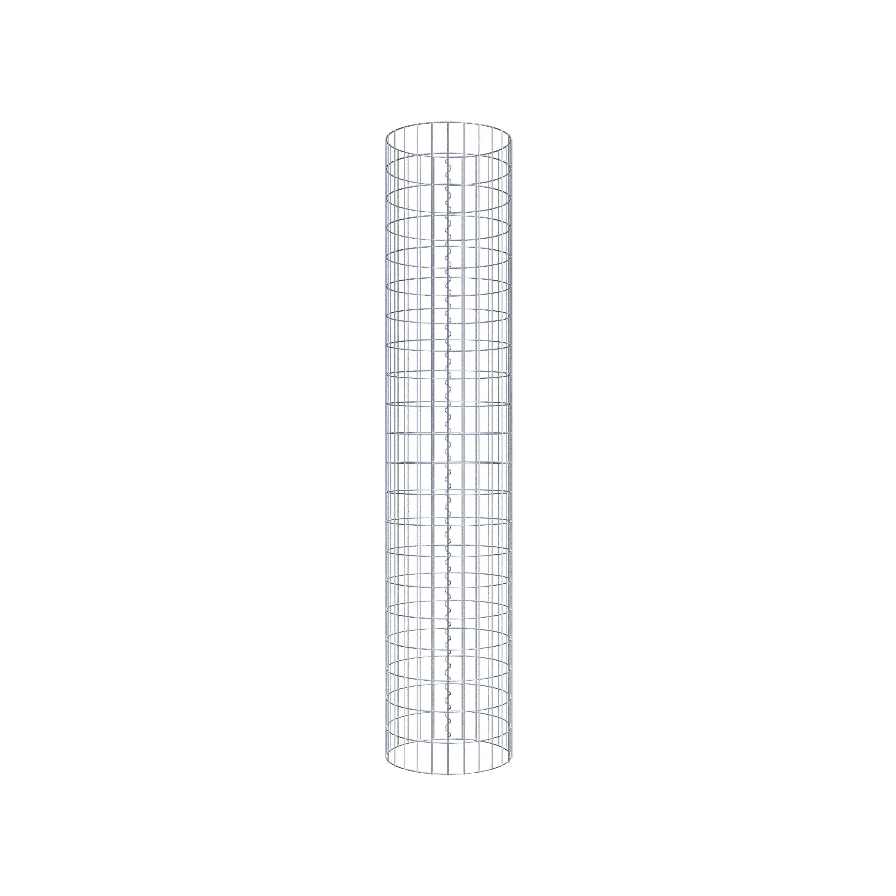 Columna de gaviones diámetro 42 cm, MW 5 x 10 cm redonda
