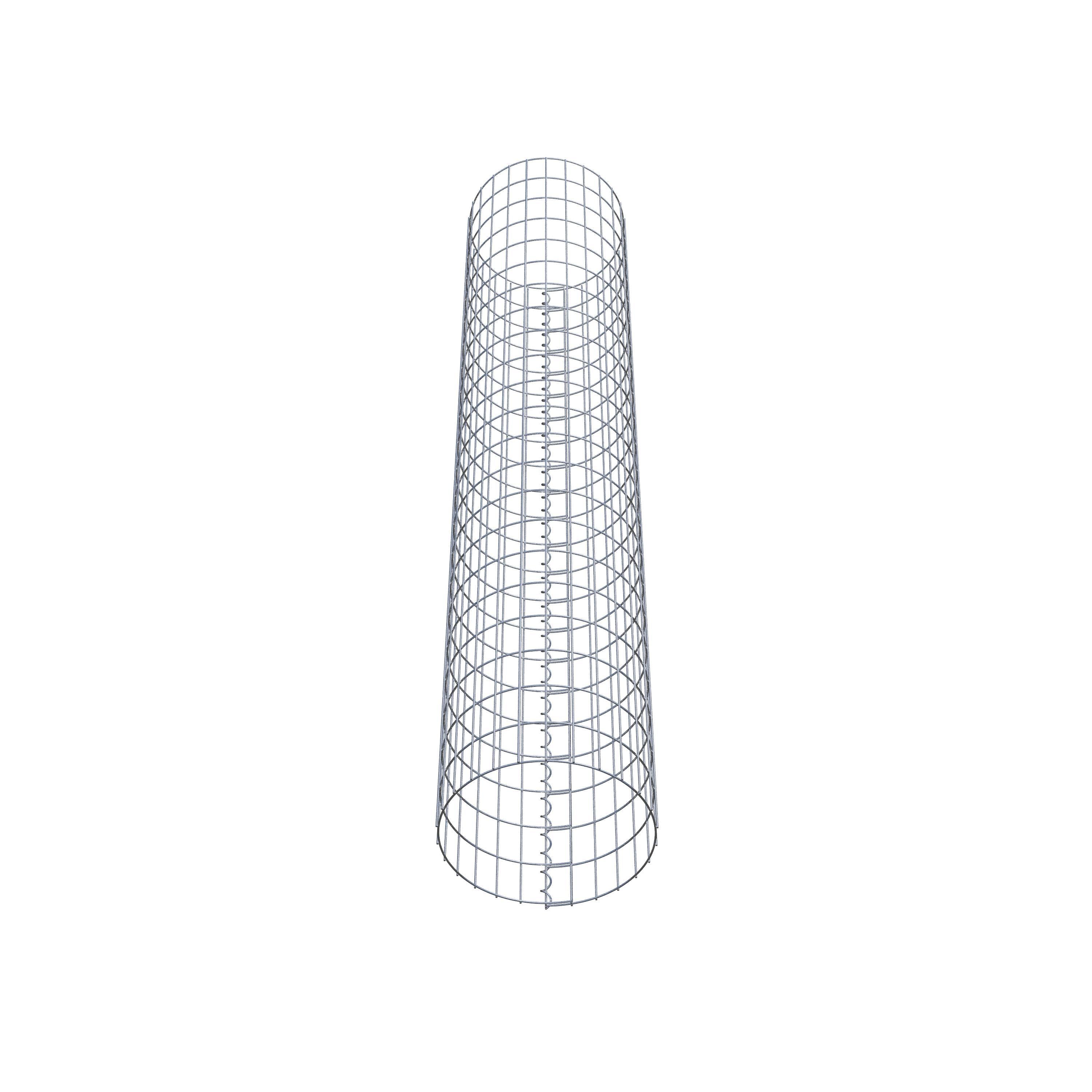 Columna de gaviones diámetro 42 cm, MW 5 x 10 cm redonda
