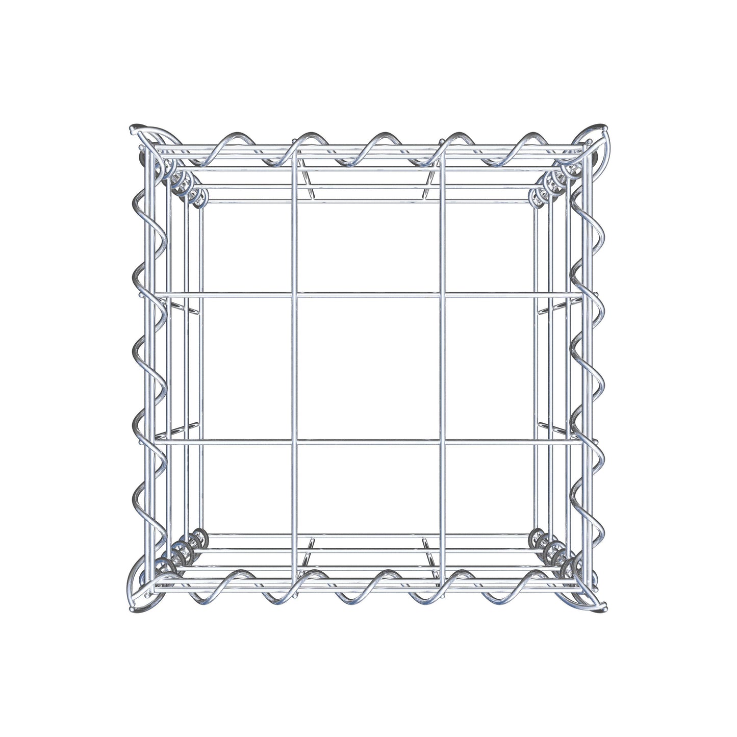 Extra gabion typ 3 30 cm x 30 cm x 30 cm (L x H x D), maskstorlek 10 cm x 10 cm, spiral