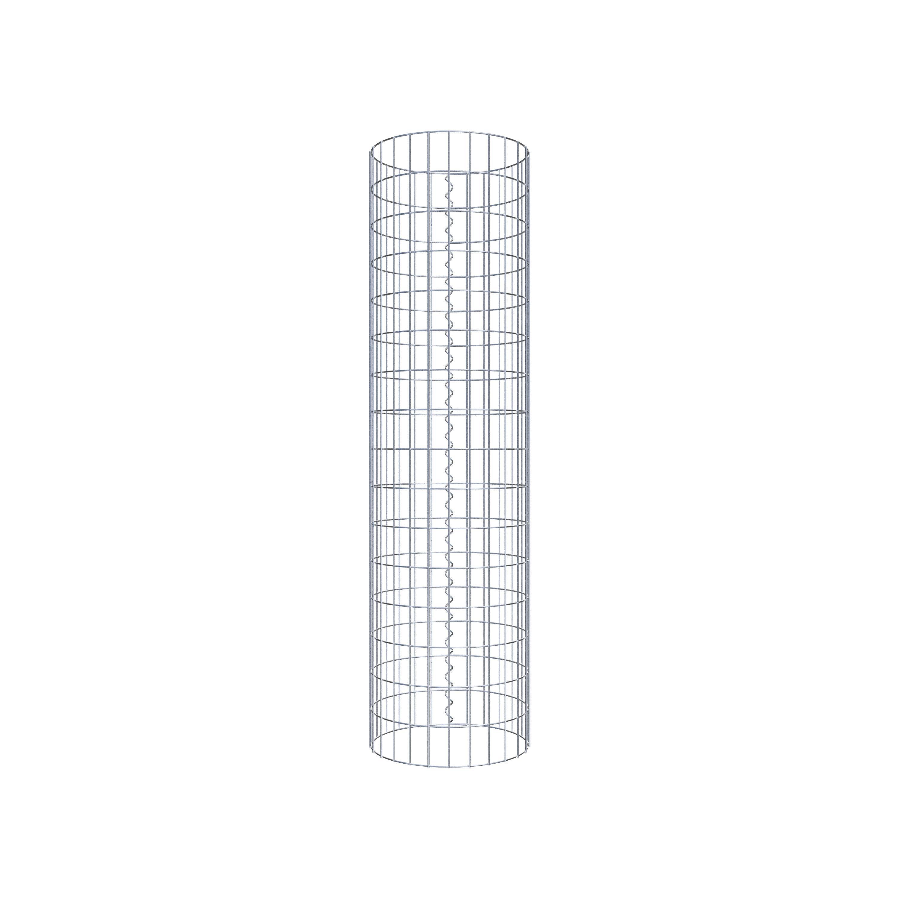 Columna de gaviones diámetro 42 cm, MW 5 x 10 cm redonda