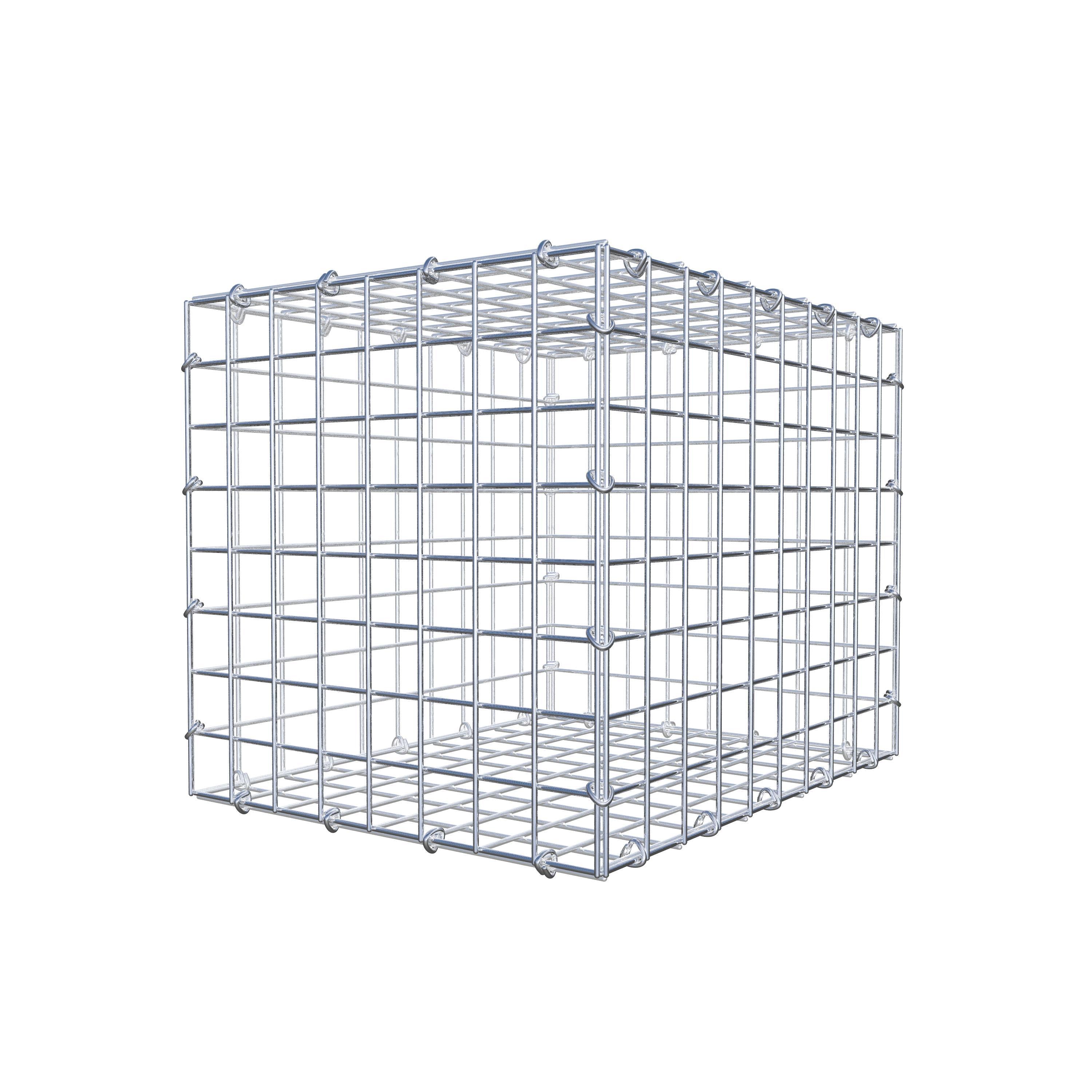 Gabbione 50 cm x 40 cm x 40 cm (L x H x P), maglia 5 cm x 5 cm, anello a C