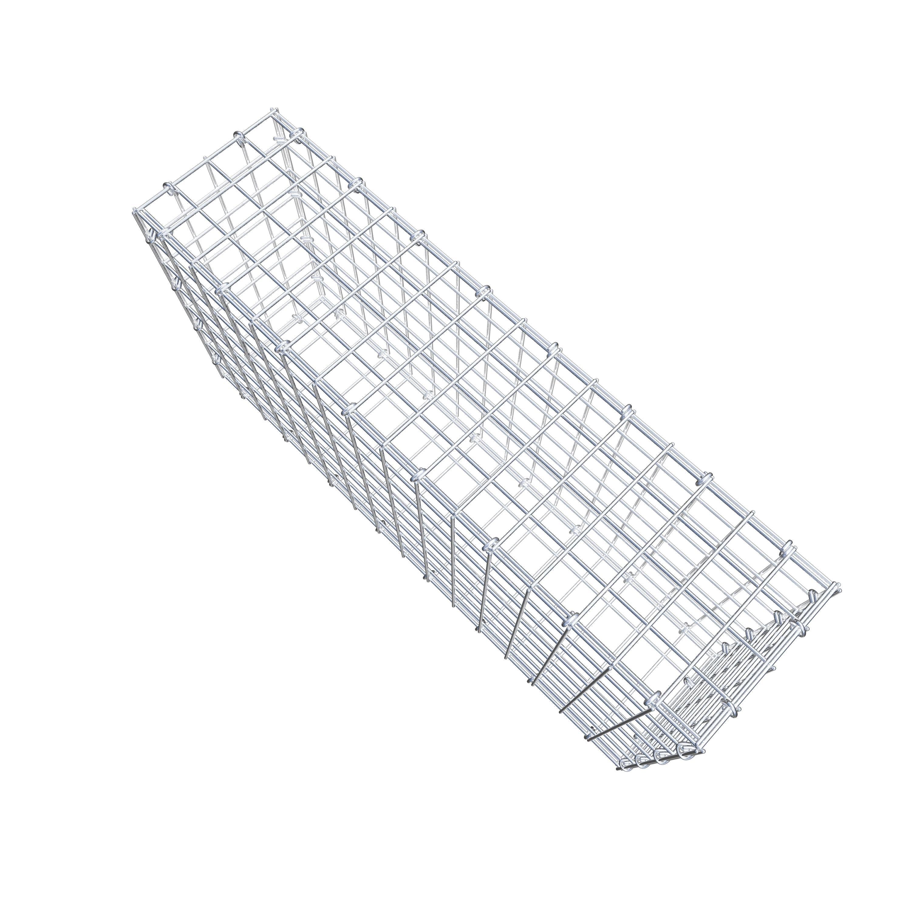 Gabião 80 cm x 40 cm x 20 cm (C x A x P), malhagem 5 cm x 5 cm, anel C